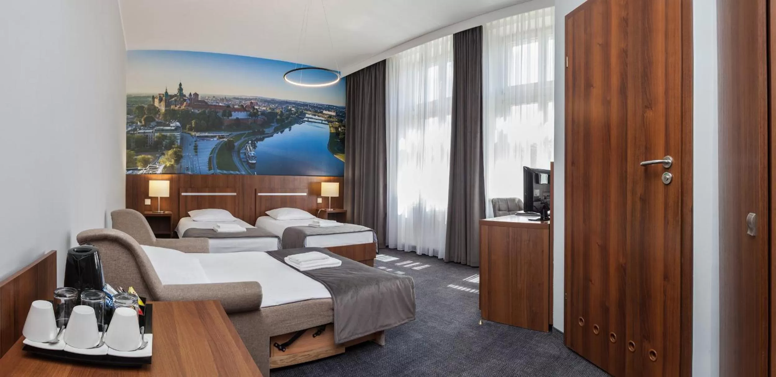 Triple Room (2 beds + folded sofa) in Hotel Downtown Kraków