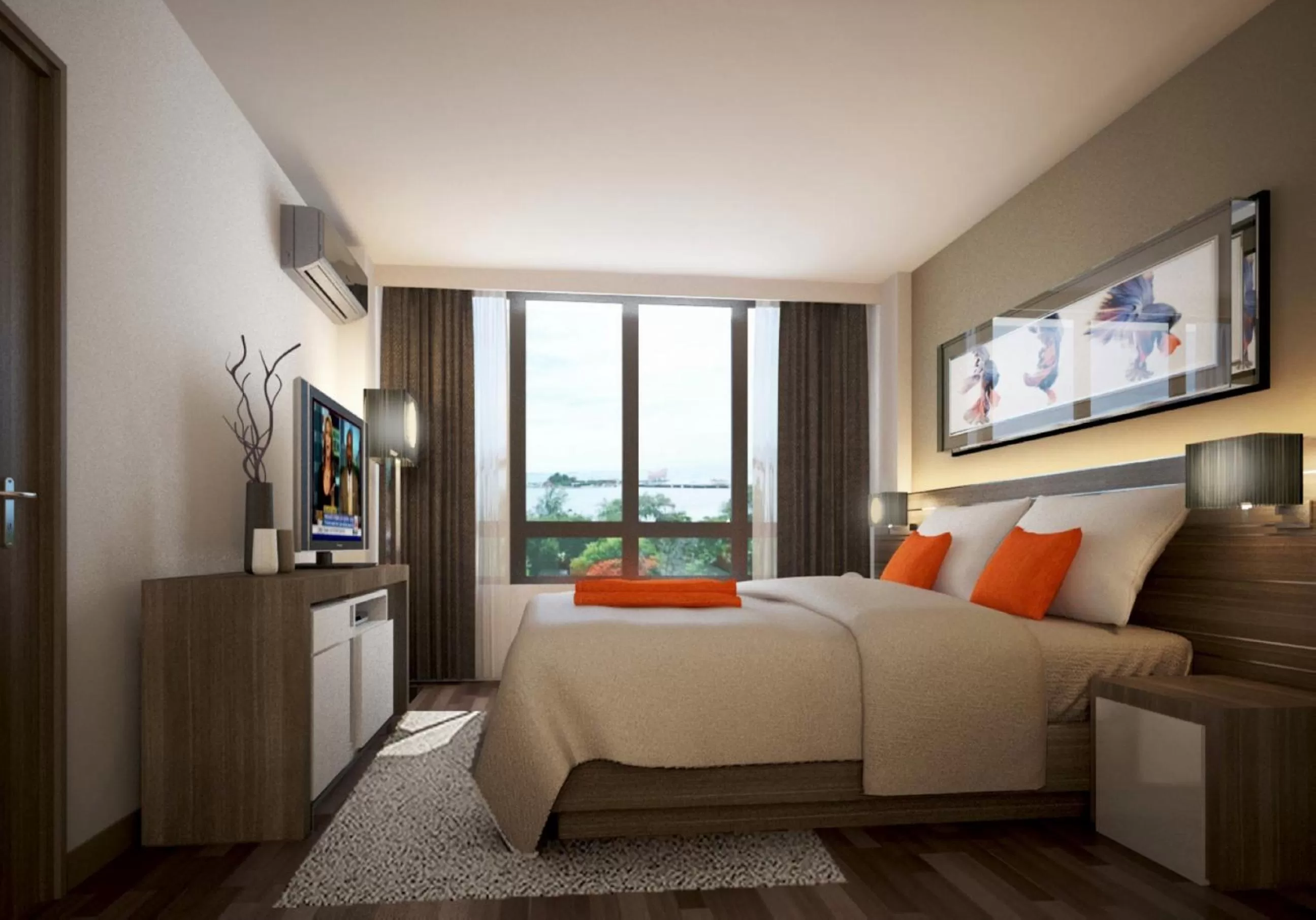 2-Bedroom Deluxe in Citadines Grand Central Sri Racha