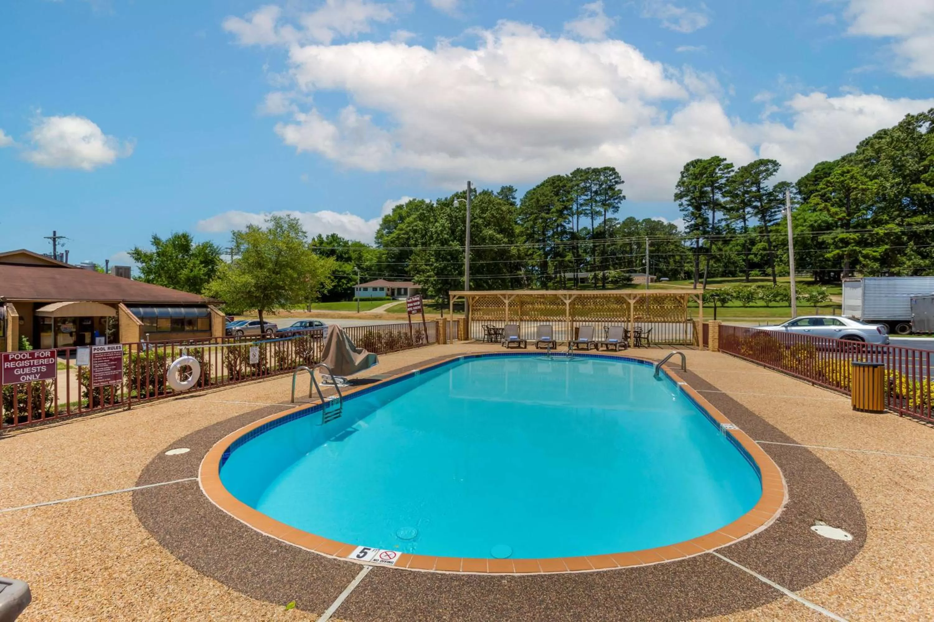 Pool view in Best Western Benton Inn