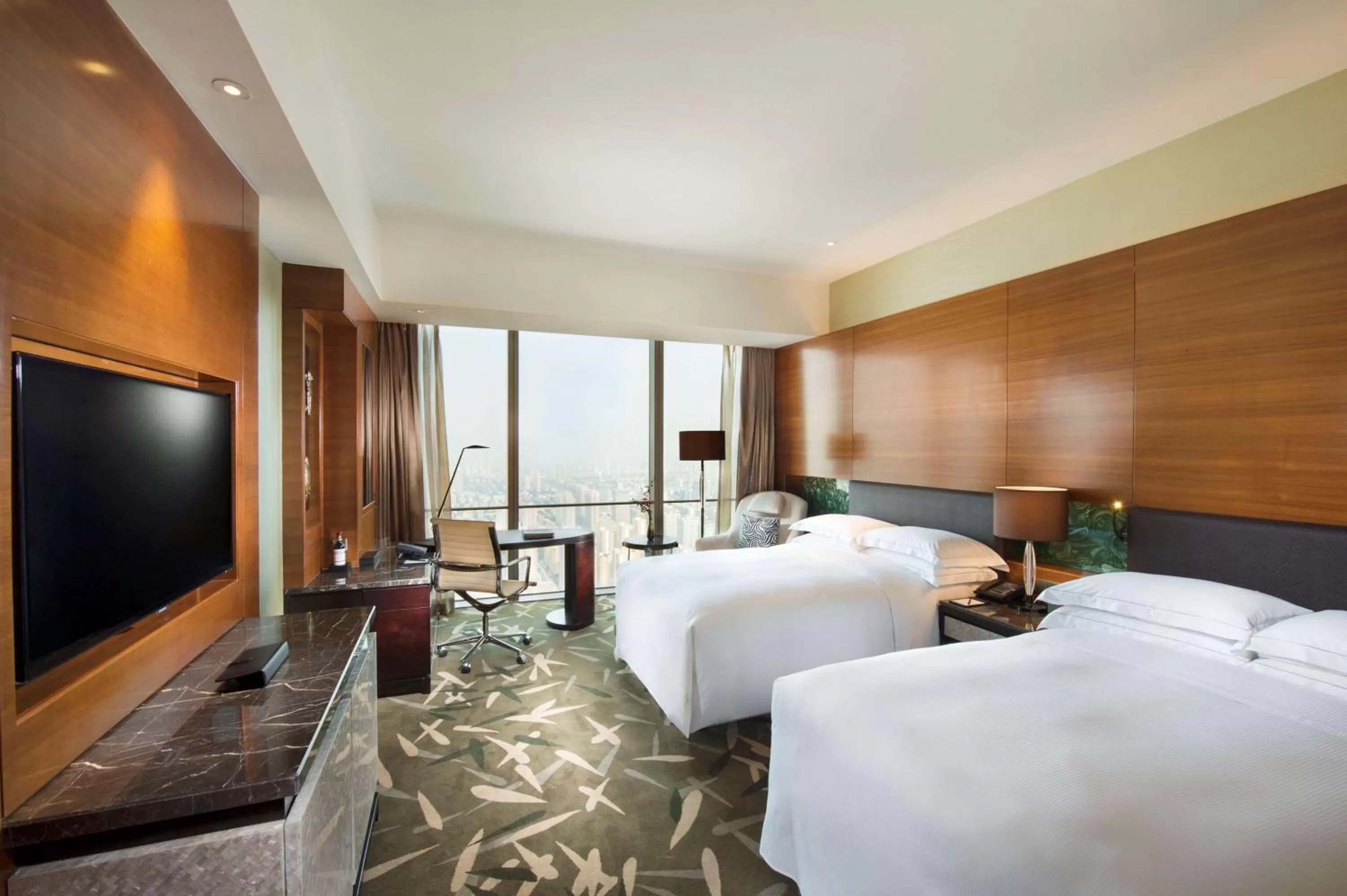 Executive Twin Room with Access to Executive Lounge in Hilton Shijiazhuang