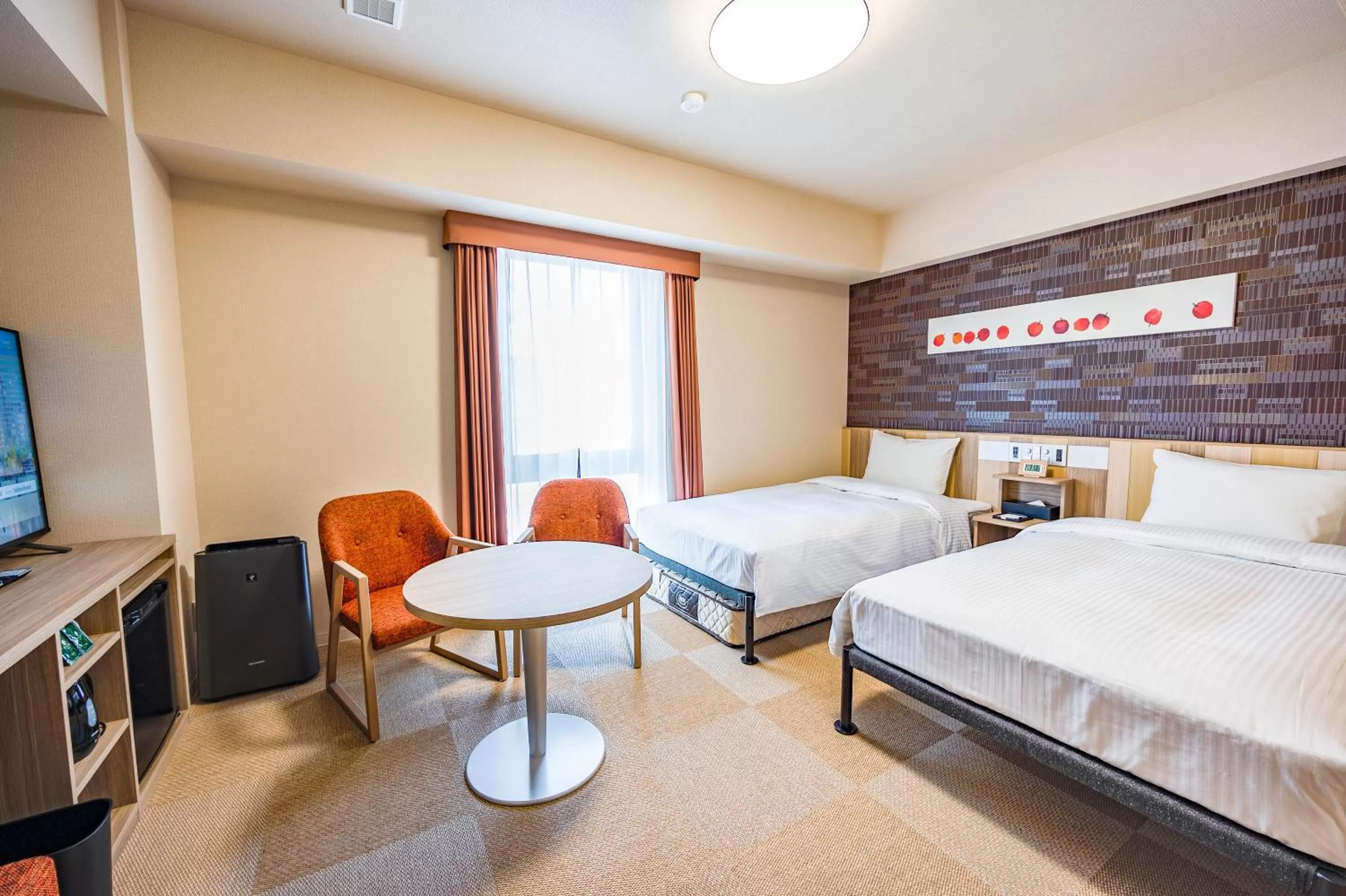 Moderate Twin Room in Tabino Hotel lit Matsumoto Milky white Onsen