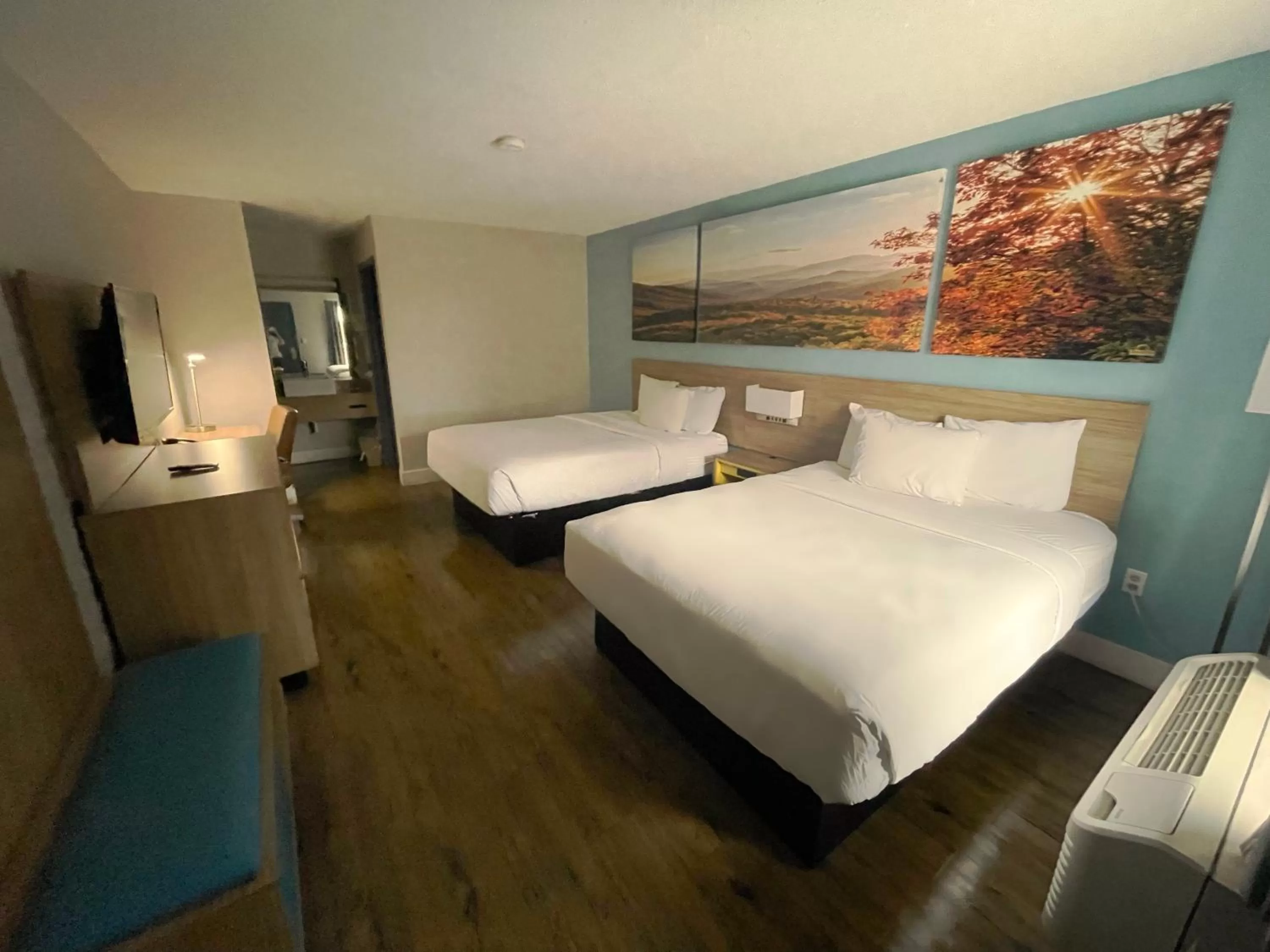 Double Room with Two Double Beds - Non-Smoking in Days Inn by Wyndham Raleigh Glenwood-Crabtree