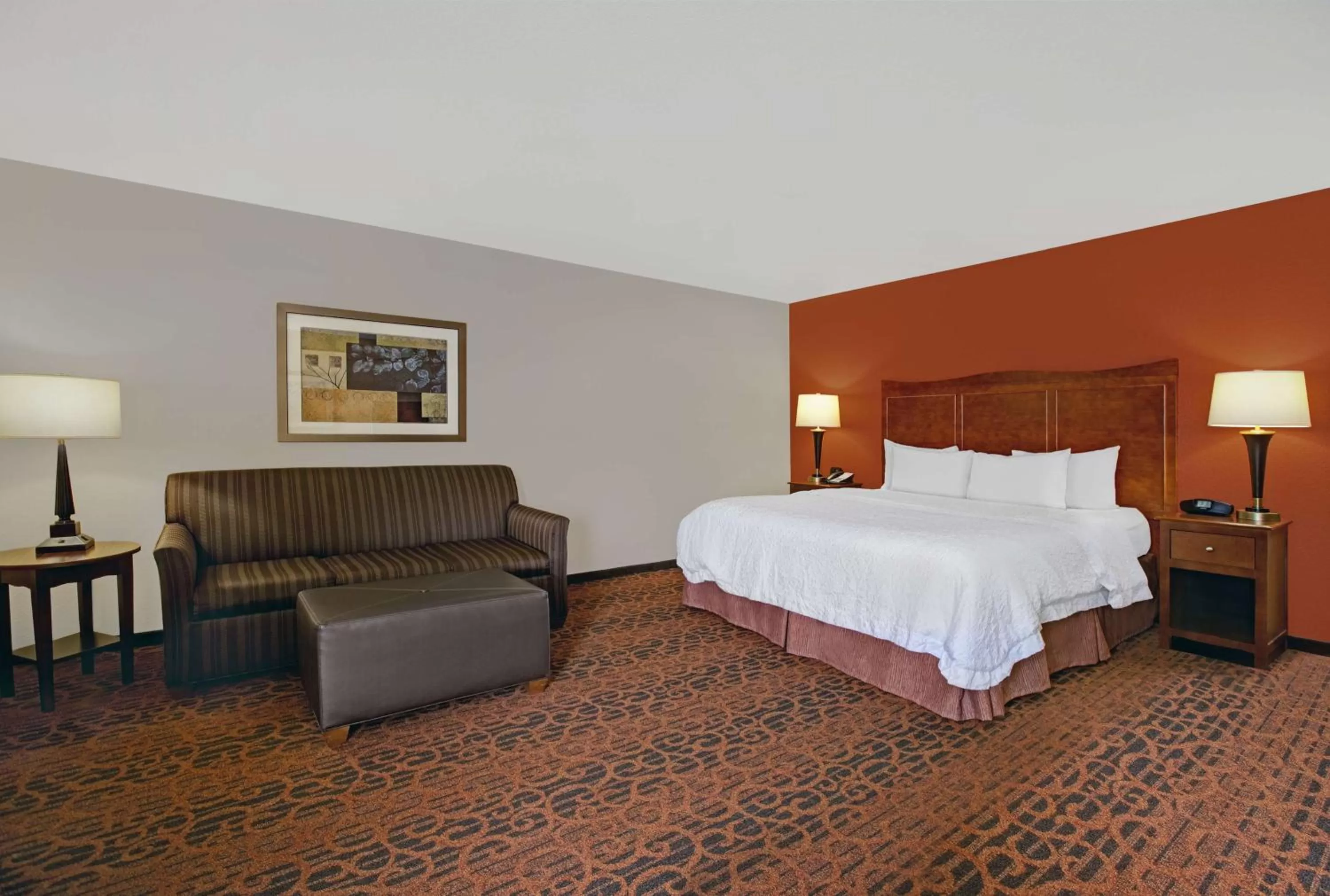 King Room with Sofa bed, Microwave and Refrigerator – Non-Smoking in Hampton Inn Fort Wayne-Southwest