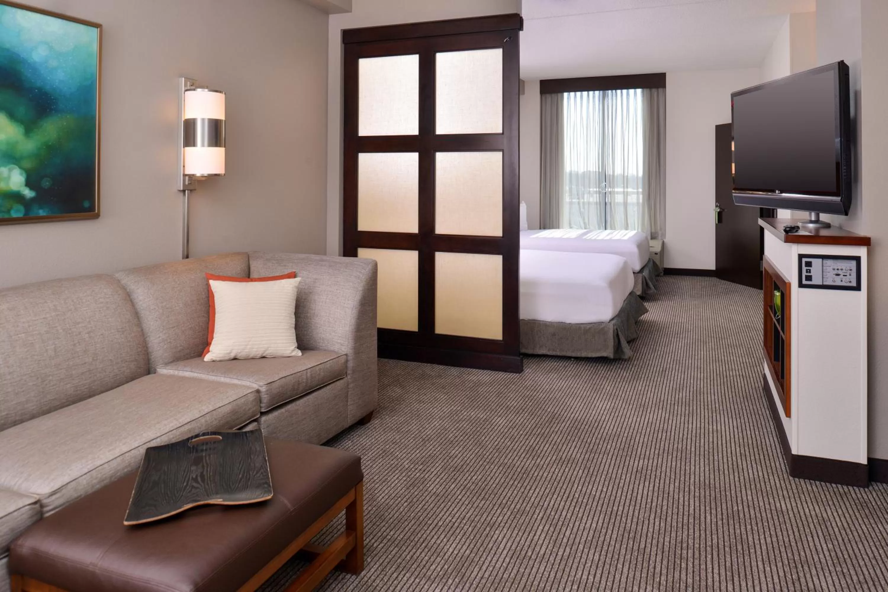 Queen Room with Two Queen Beds, Sofa Bed and Accessible Tub in Hyatt Place Garden City
