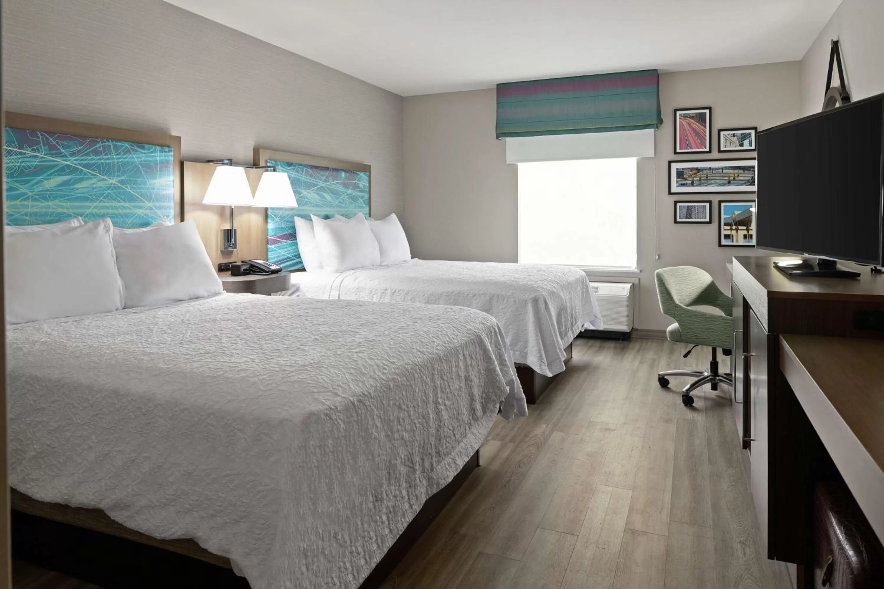 Queen Room with Two Queen Beds - Mobility Access/Non-Smoking in Hampton Inn & Suites Cranberry Township/Mars