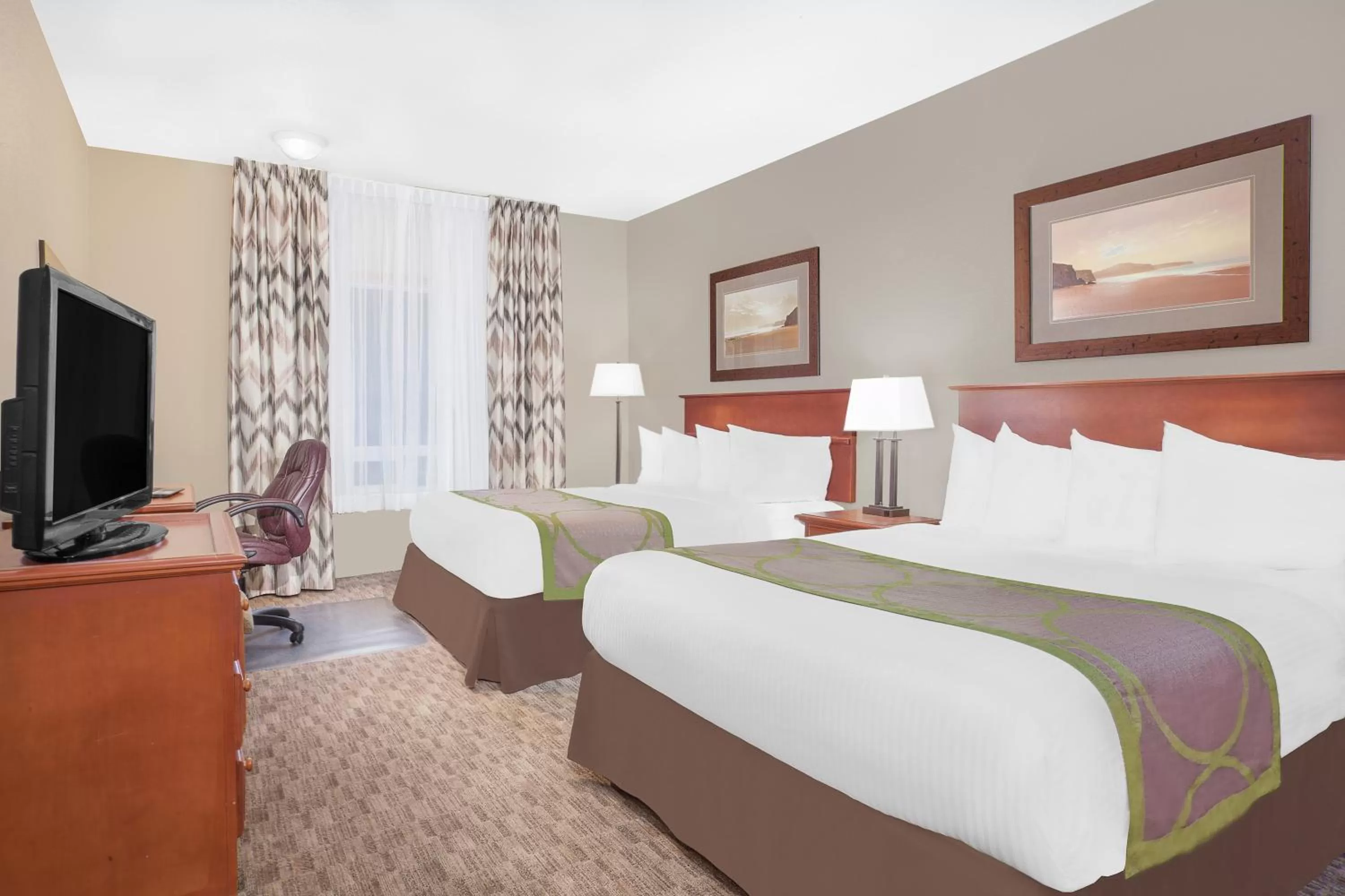 Queen Room with Two Queen Beds - single occupancy - Non-Smoking in Super 8 by Wyndham Athabasca AB