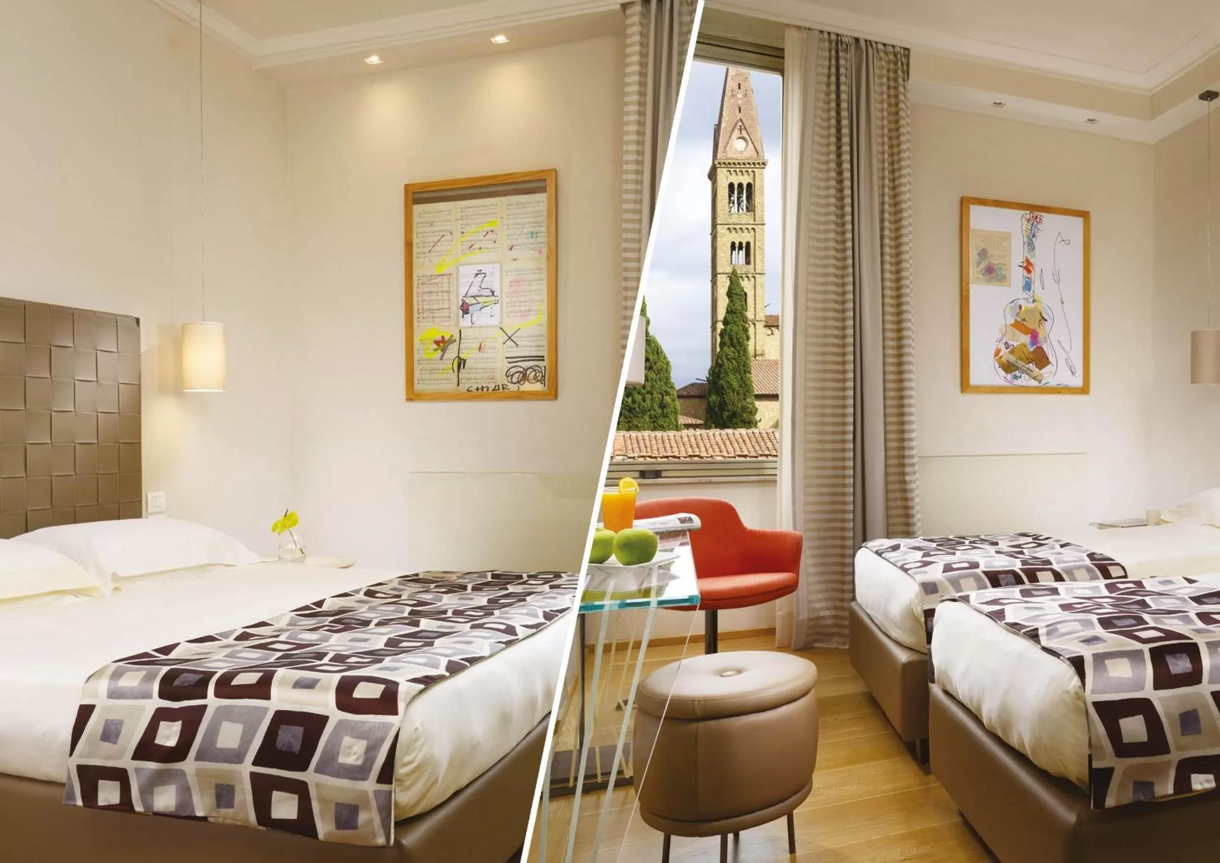 Two Connecting Rooms (4Adults) in Grand Hotel Minerva
