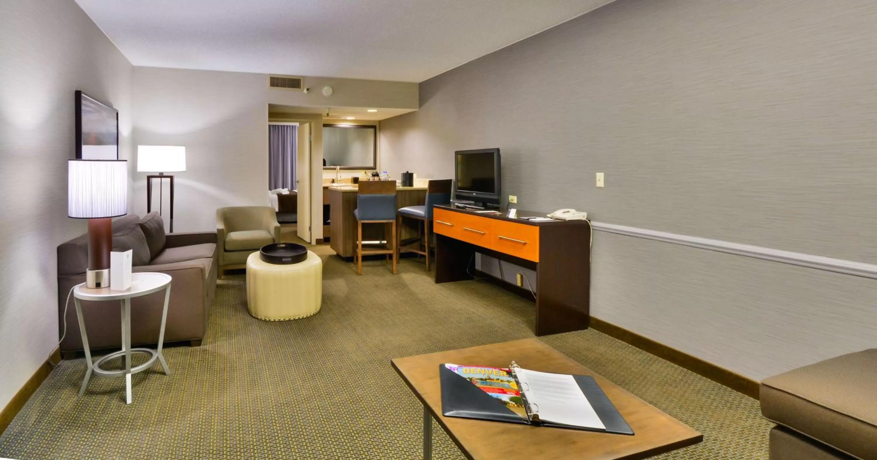 Corner King Suite in Embassy Suites by Hilton Denver Central Park