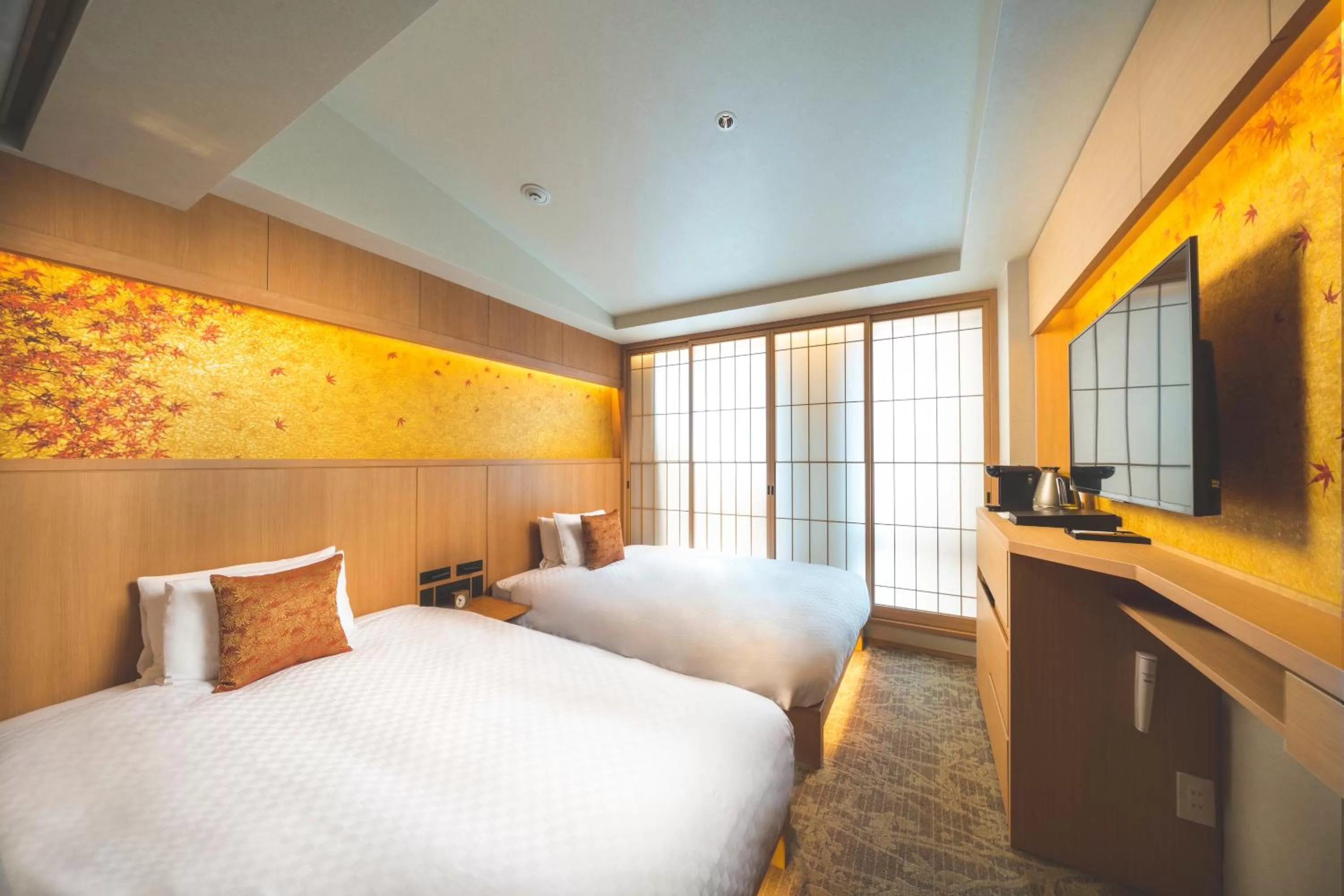Standard Room with Two Double Beds - Non-Smoking in KAYA Kyoto Nijo Castle, BW Signature Collection by Best Western