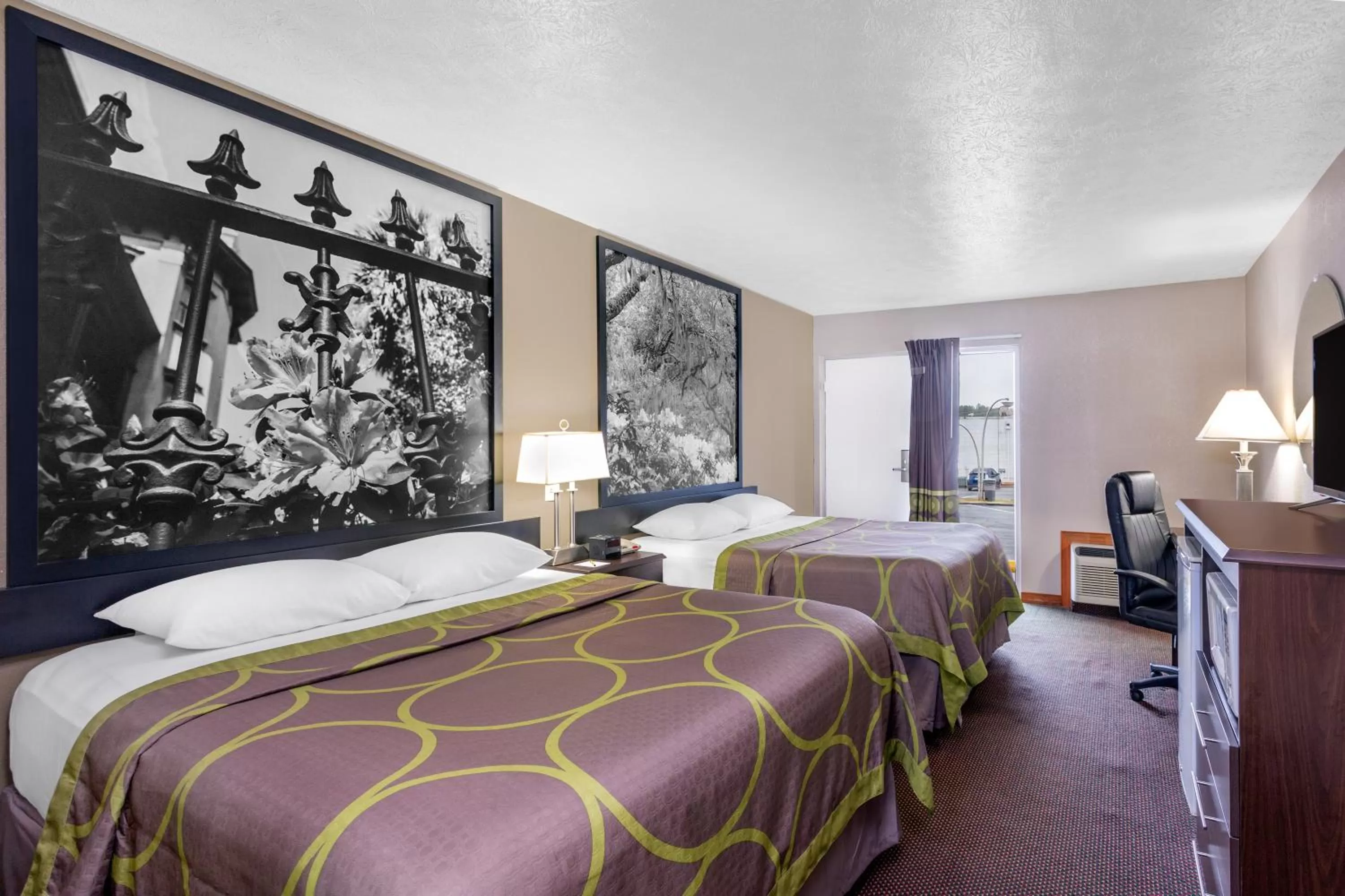 Queen Room with Two Queen Beds - Non-Smoking in Super 8 by Wyndham Locust Grove