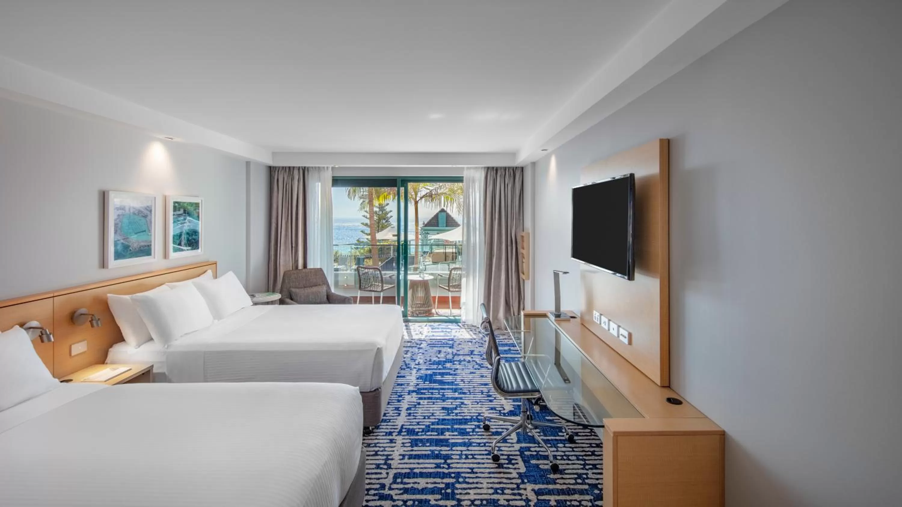 Standard Double Room with Two Double Beds and Pool View in Crowne Plaza Sydney Coogee Beach by IHG