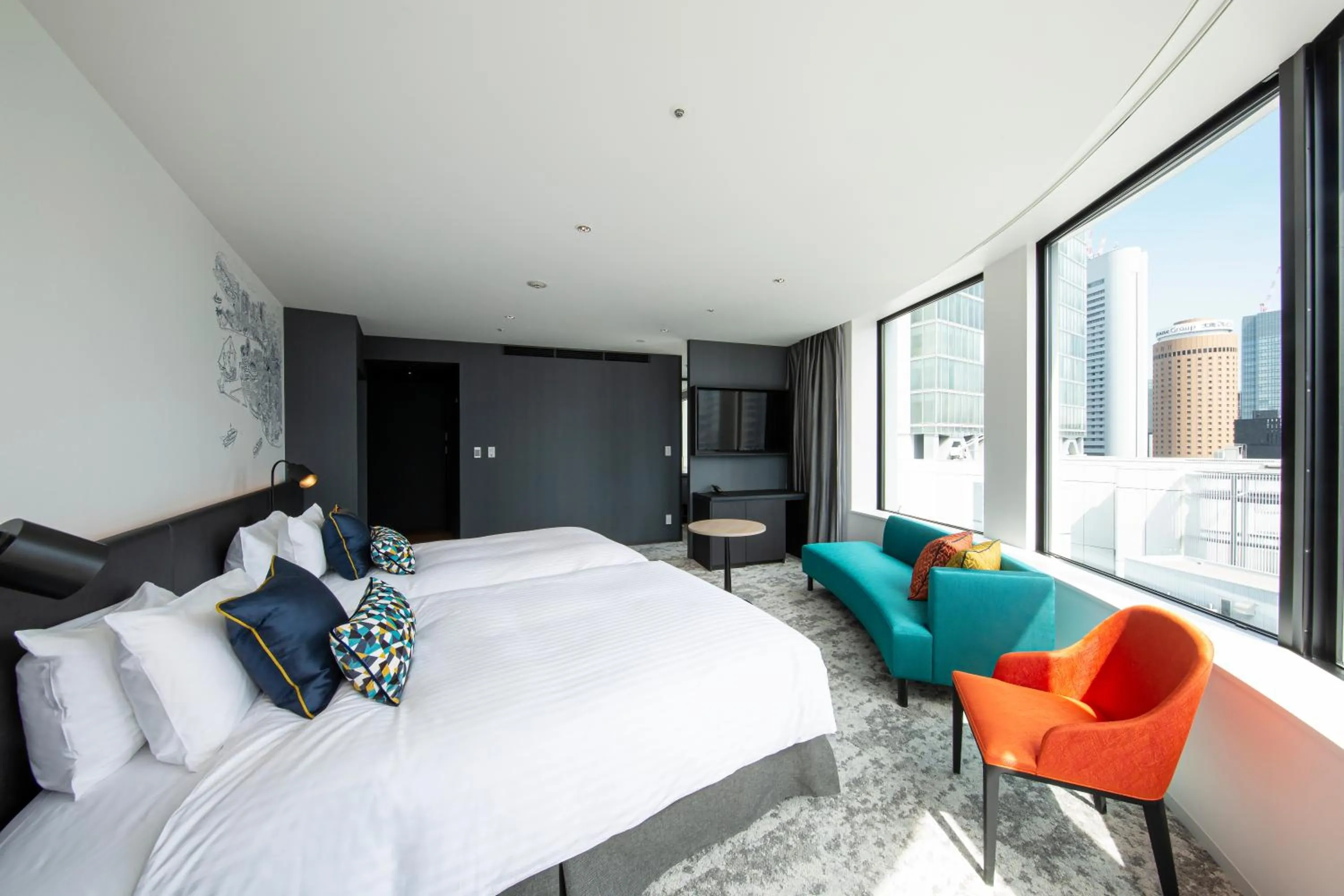 Corner Deluxe Twin Room - Non-Smoking in Hotel Intergate Osaka Umeda