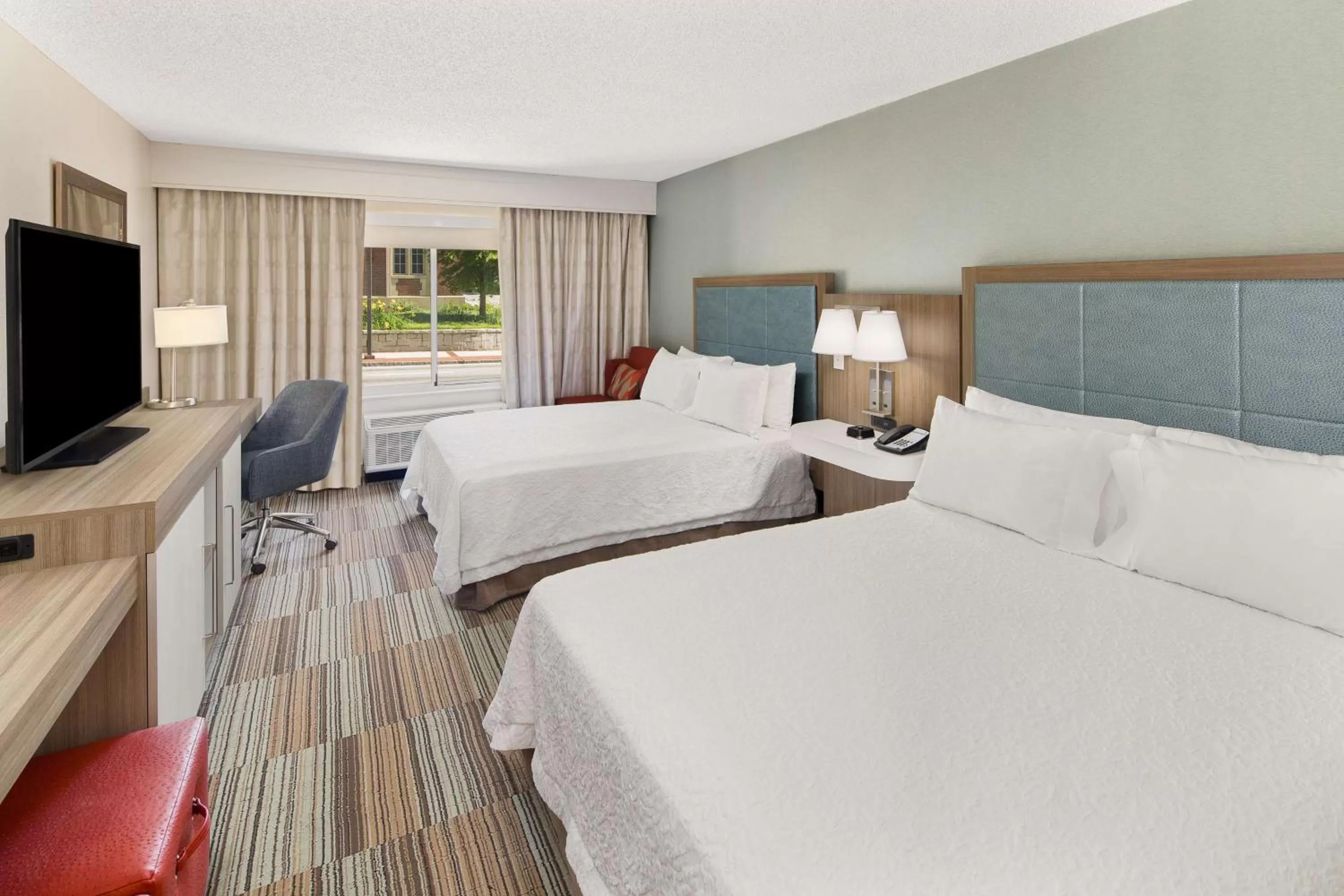 Queen Room with Two Queen Beds - Mobility Access/Non-Smoking in Hampton Inn Atlanta-Georgia Tech-Downtown