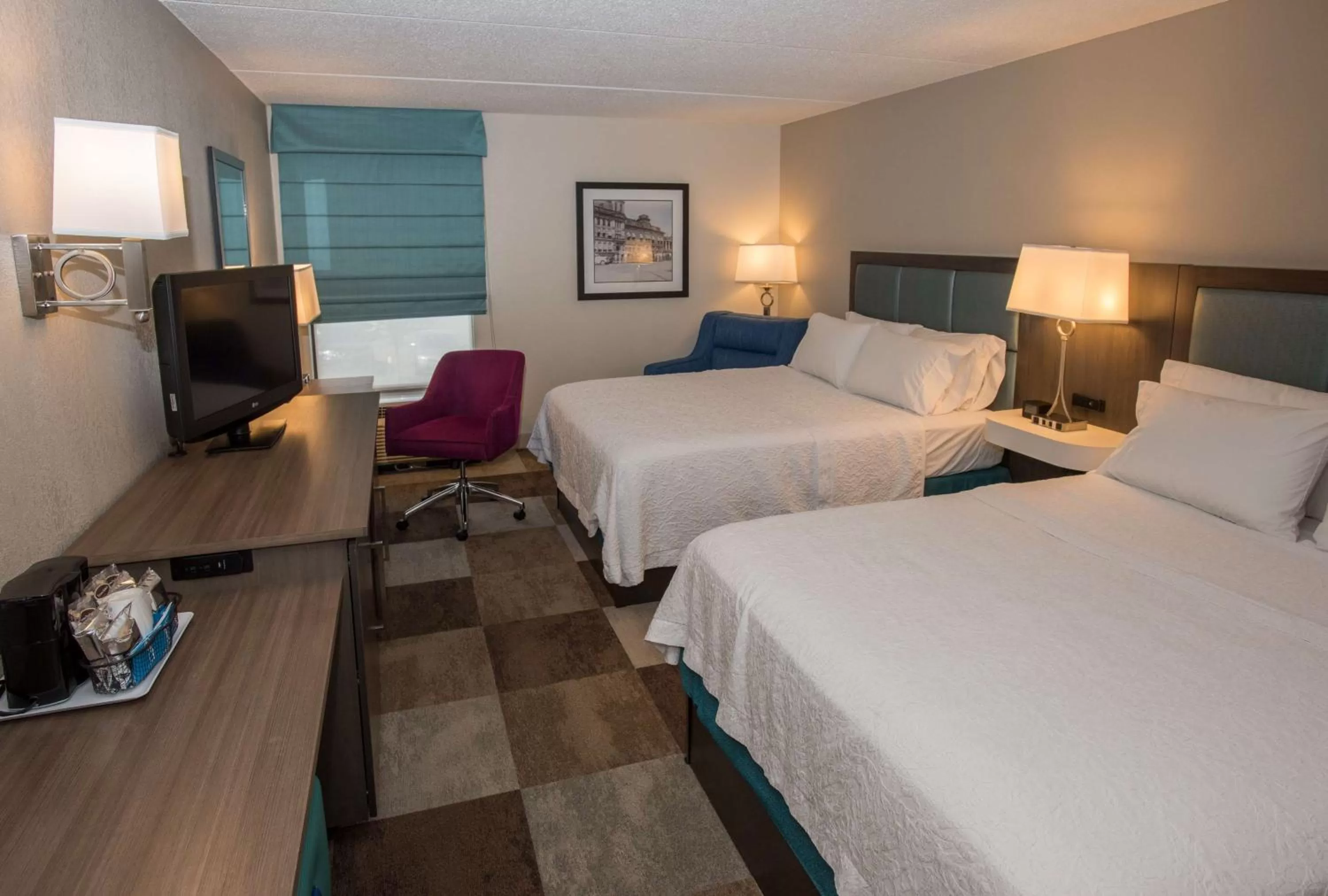 Queen Room with Two Queen Beds - Hearing Access/Non-Smoking in Hampton Inn Wooster
