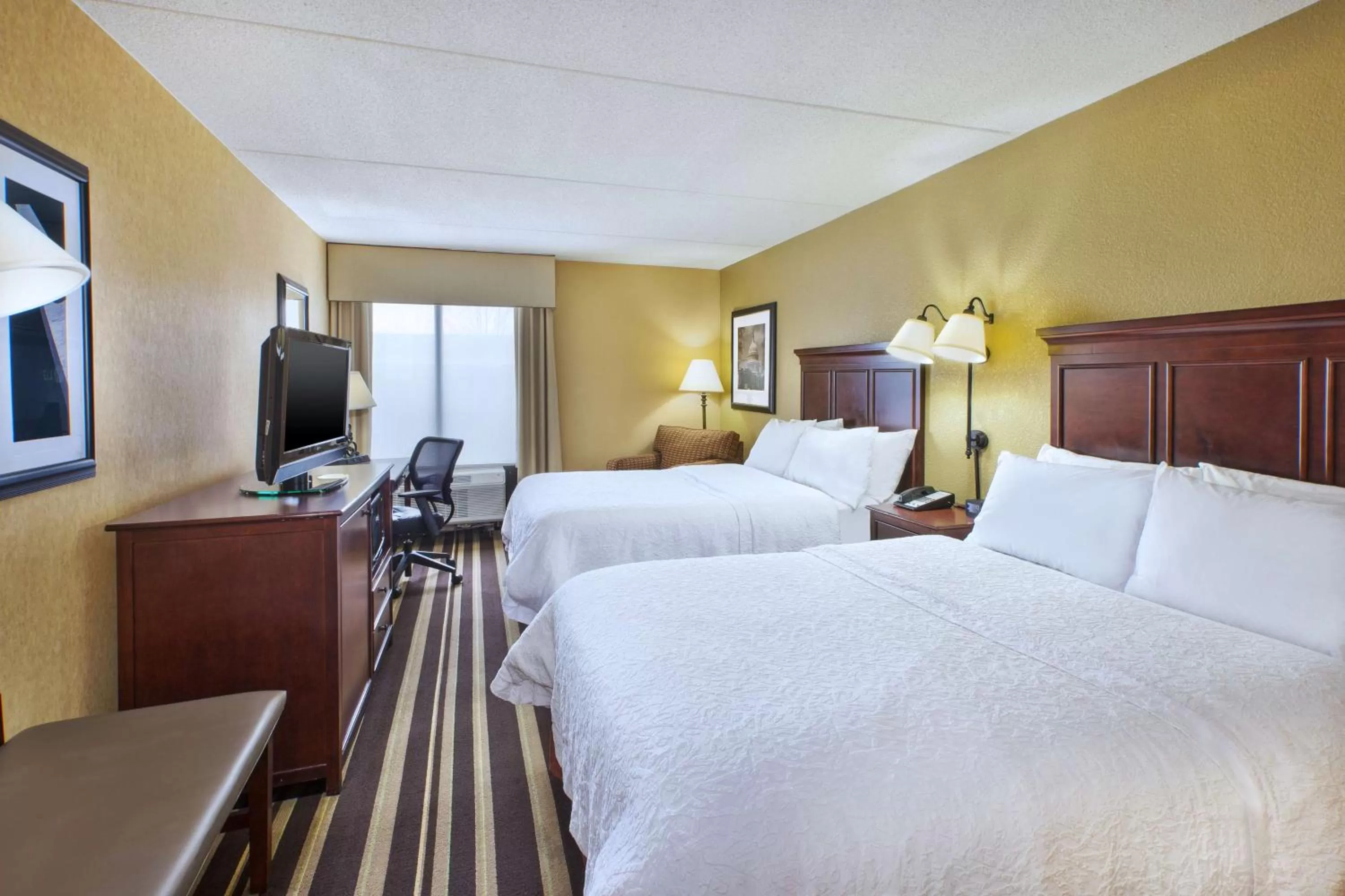 Double Room with Two Double Beds - Non-Smoking in Hampton Inn Washington-Dulles International Airport South
