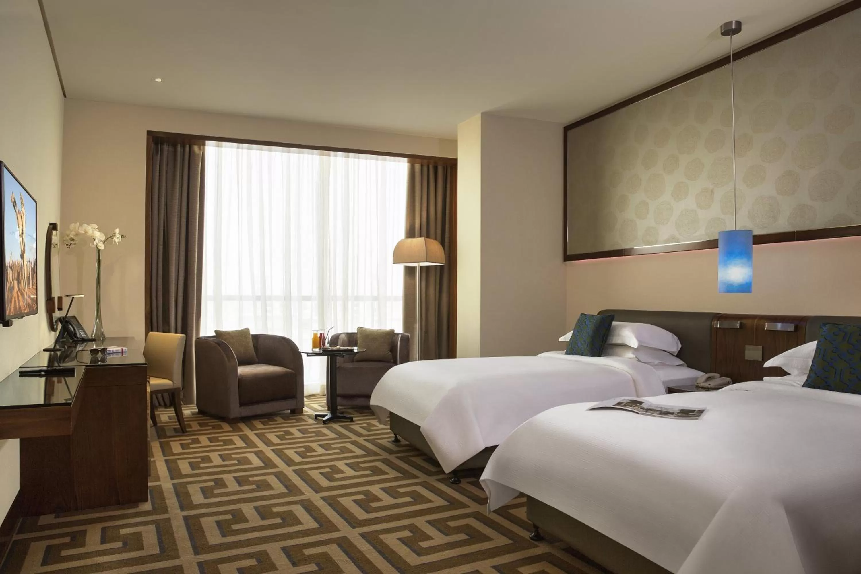	 High Floor Room with Lounge Access -Twin Beds in Rosh Rayhaan by Rotana