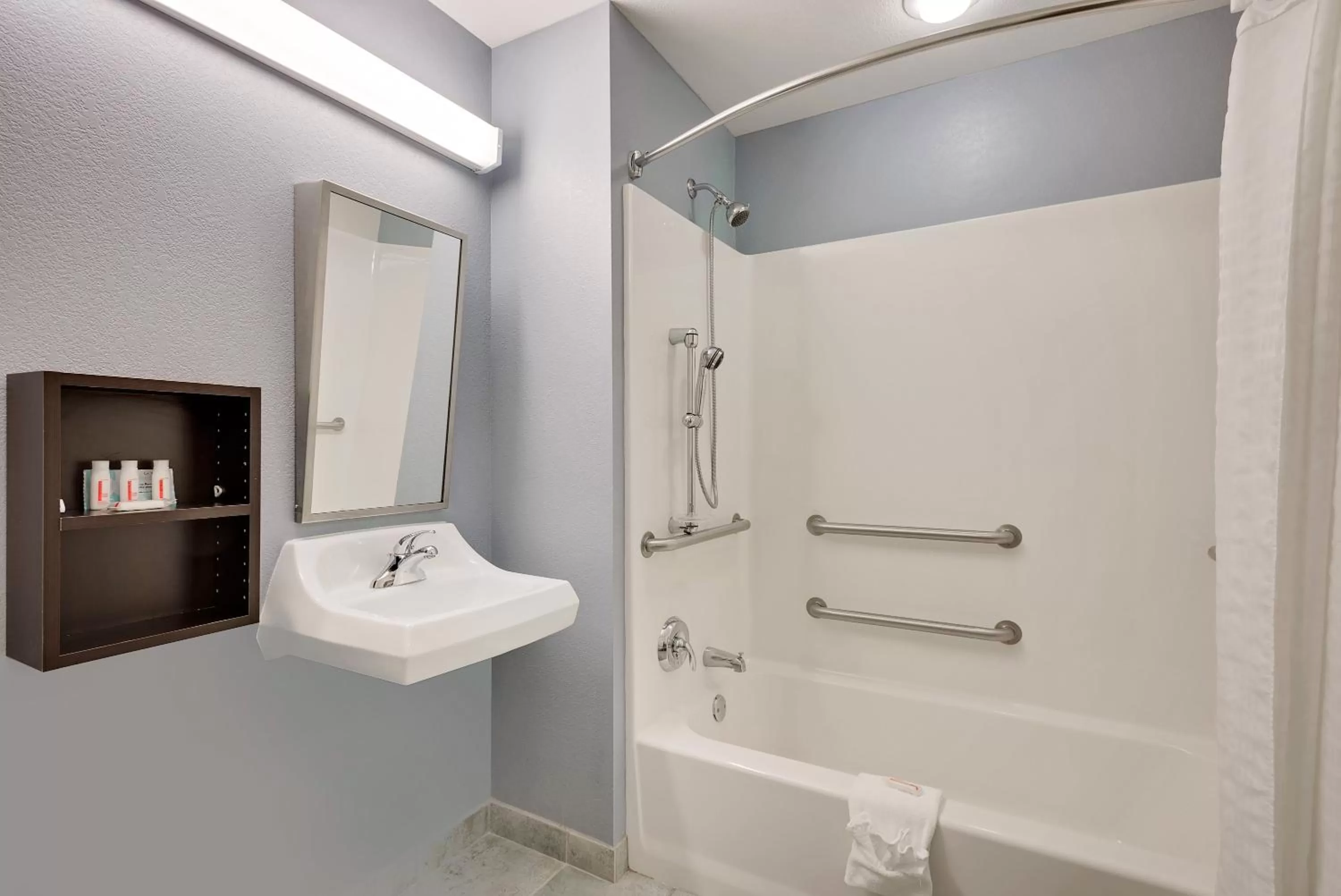 Queen Room with Two Queen Beds and Bath Tub - Mobility/Hearing Accessible - Non-Smoking in Microtel Inn and Suites by Wyndham - Geneva