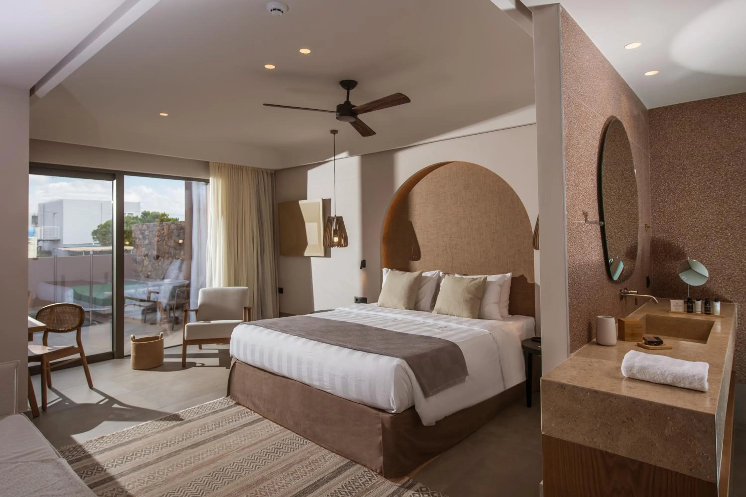 Junior Suite with Private Pool and Sea View in Paralos Venus Suites Adults Only