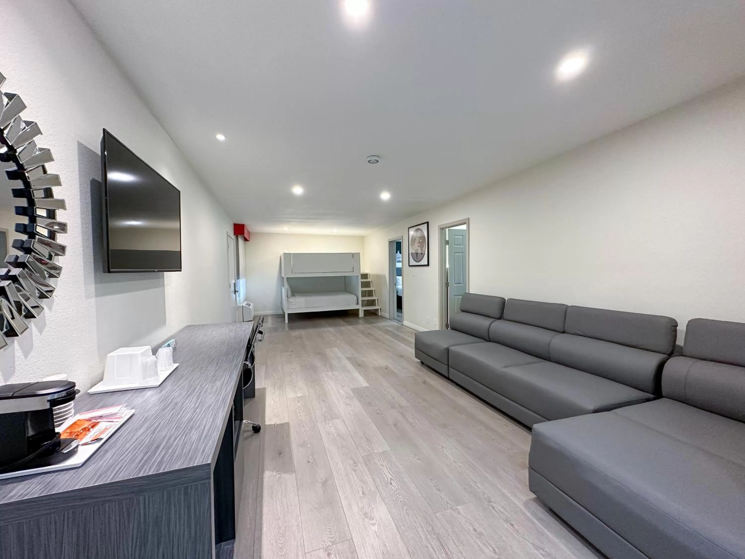 1 King Bed, 1 Queen Bed, 1 Bunk Bed, 2 Bedroom Family Suite, NSMK in Ramada by Wyndham Anaheim Convention Center