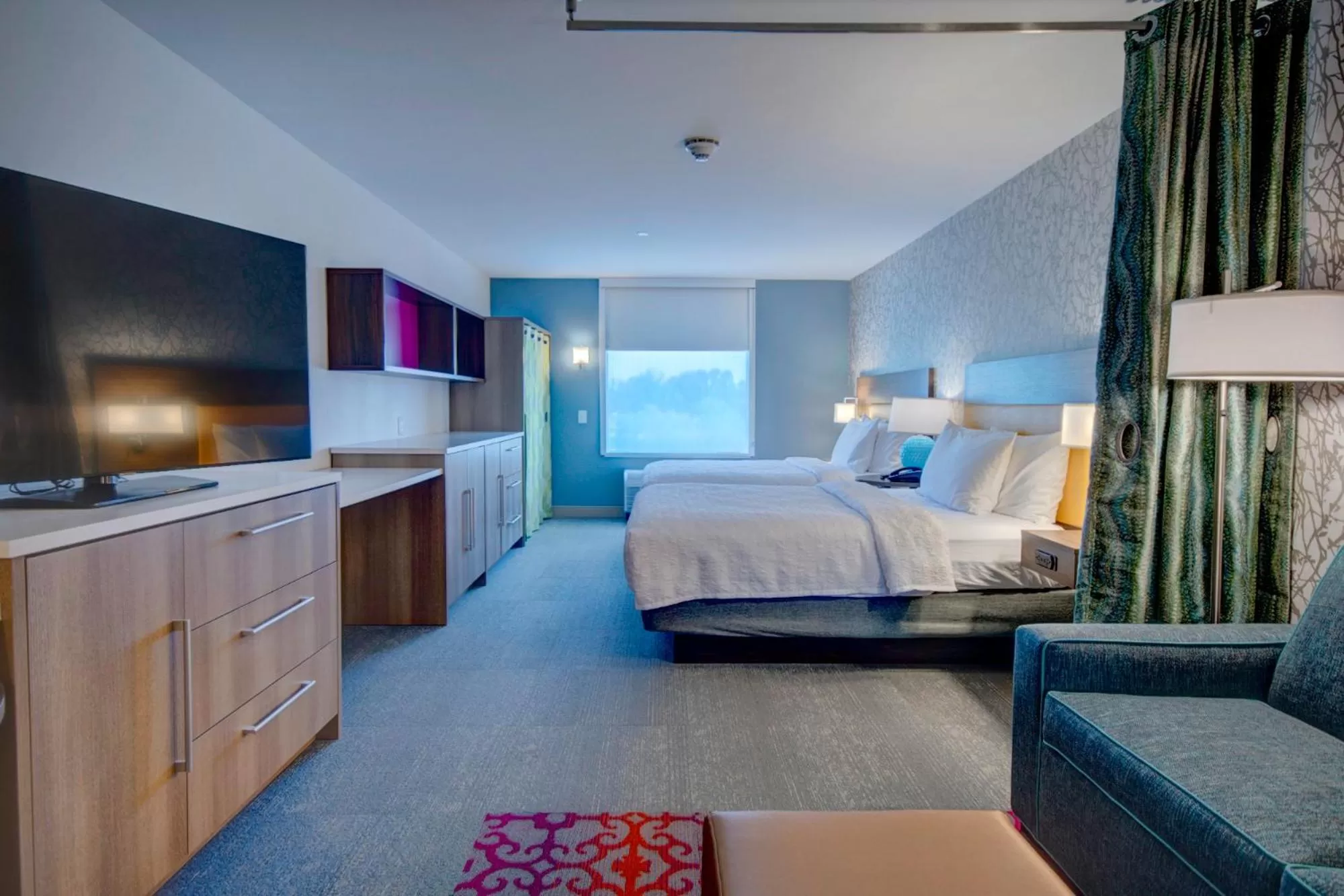 Studio Suite with Two Queen Beds - Hearing Access in Home2 Suites By Hilton Shepherdsville Louisville South