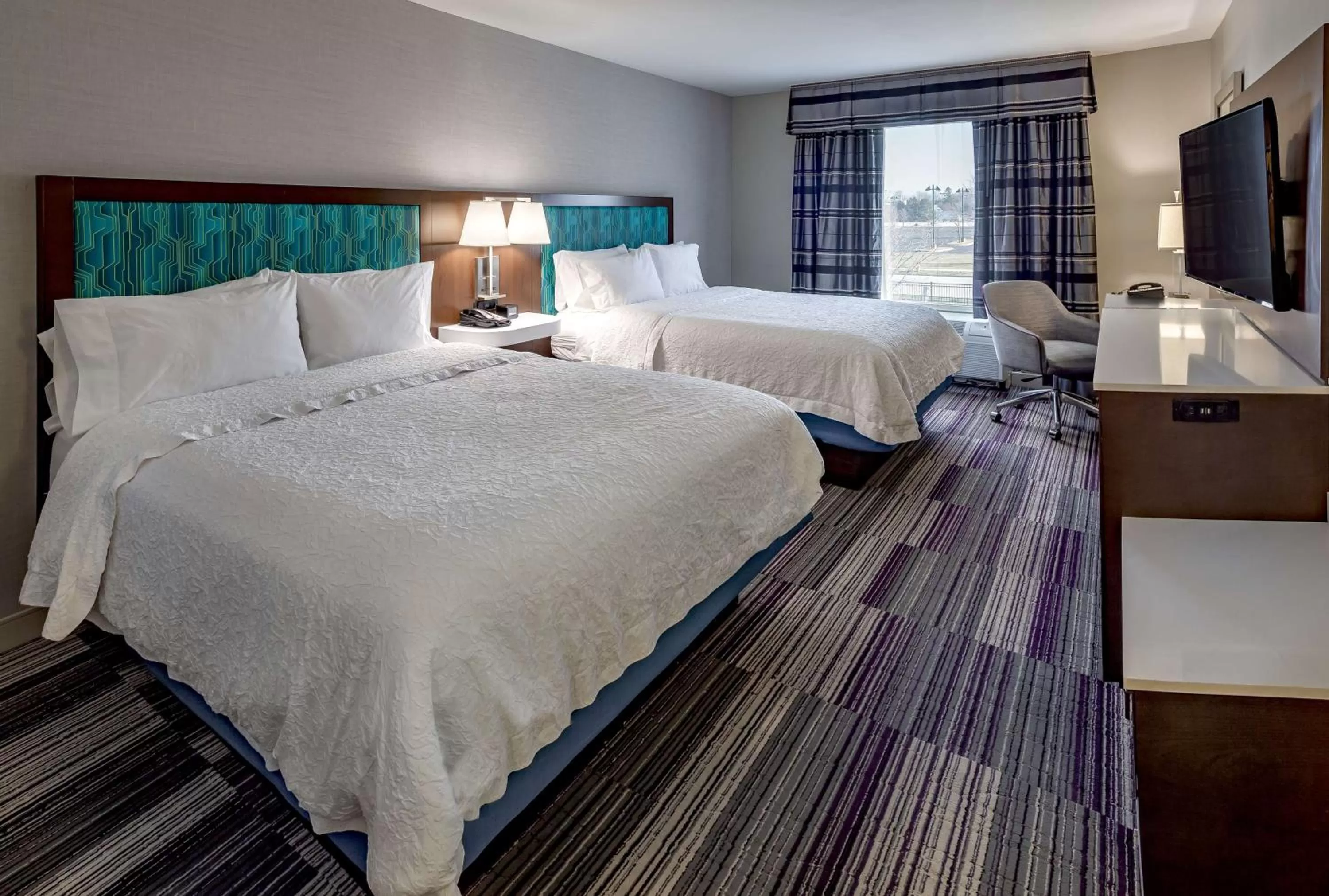 Room with Two Queen Beds - Non-Smoking in Hampton Inn & Suites Chicago Southland-Matteson