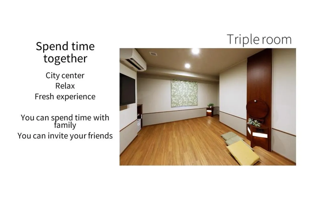 Triple Room in Hotel Meldia Osaka Higobashi