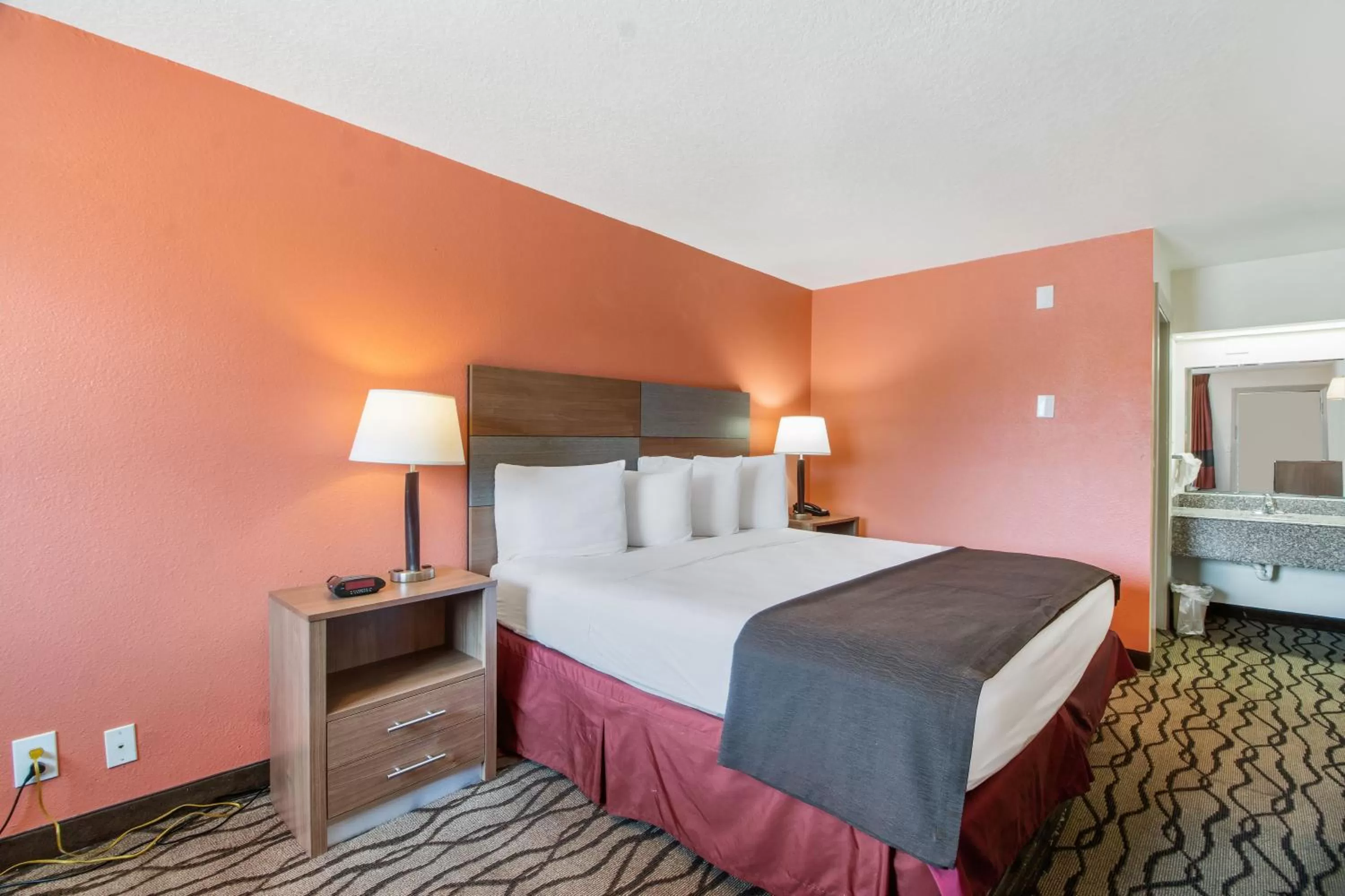 King Room - Upstairs in Motel 6 Galveston, TX Seawall