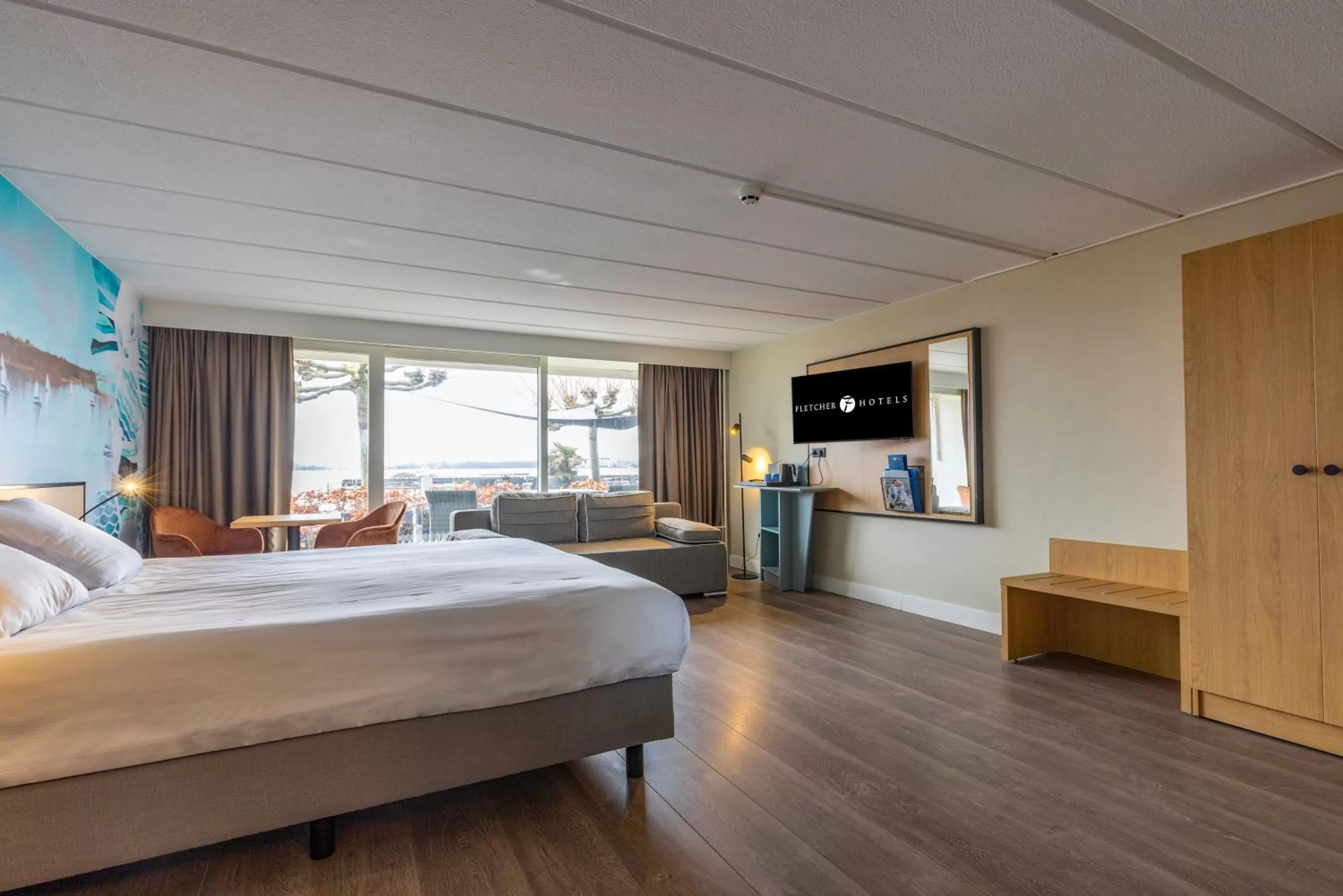 Executive room with terrace and view in Fletcher Hotel Restaurant Loosdrecht-Amsterdam