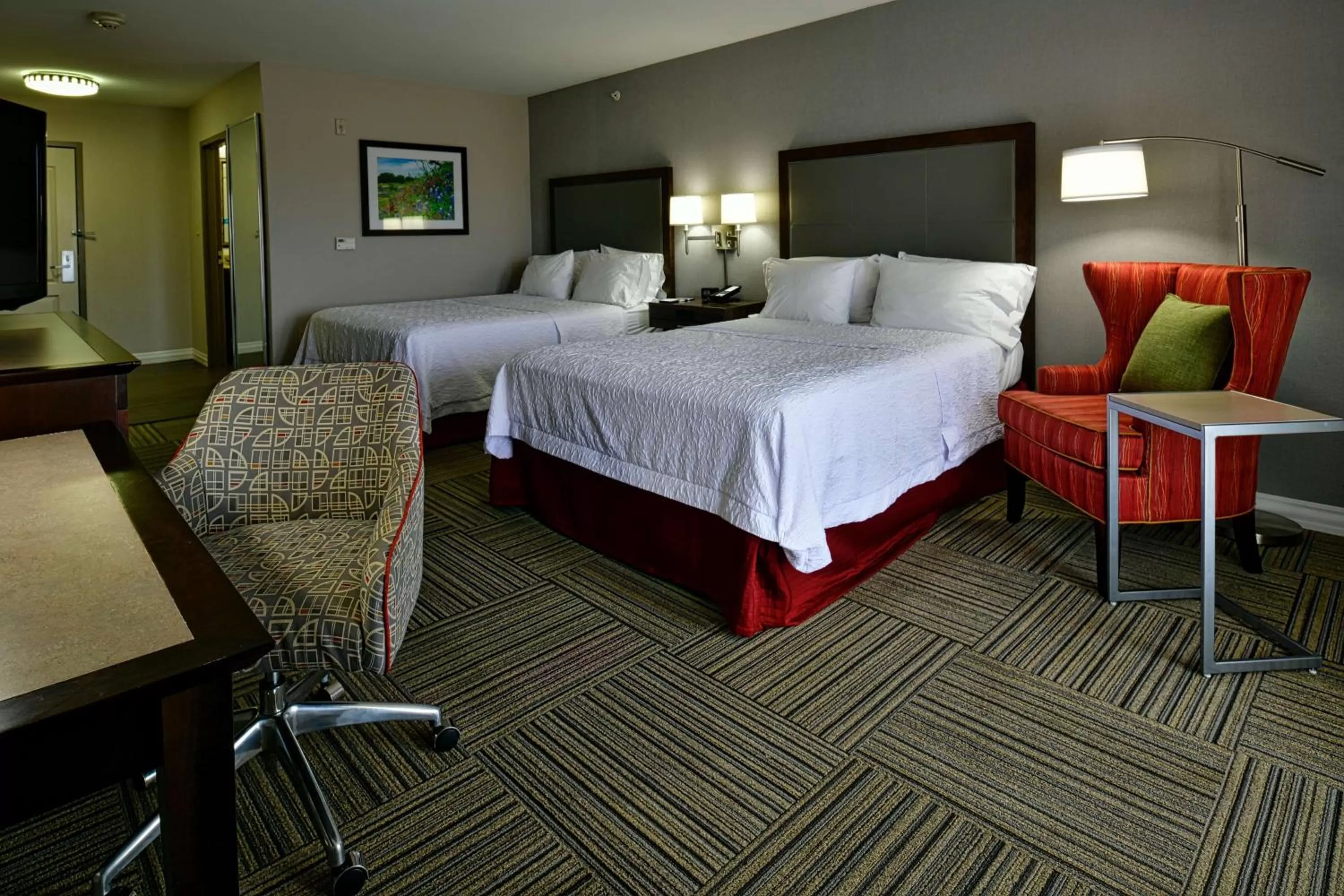 Queen Room with Two Queen Beds with Balcony - Non-Smoking in Hampton Inn & Suites Fredericksburg