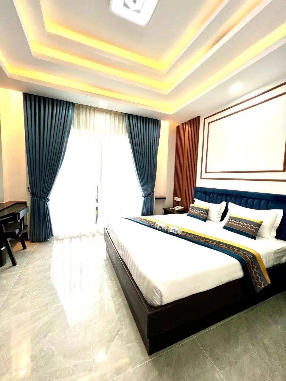 Deluxe Double Room with Balcony in Sky Boutique Kampot
