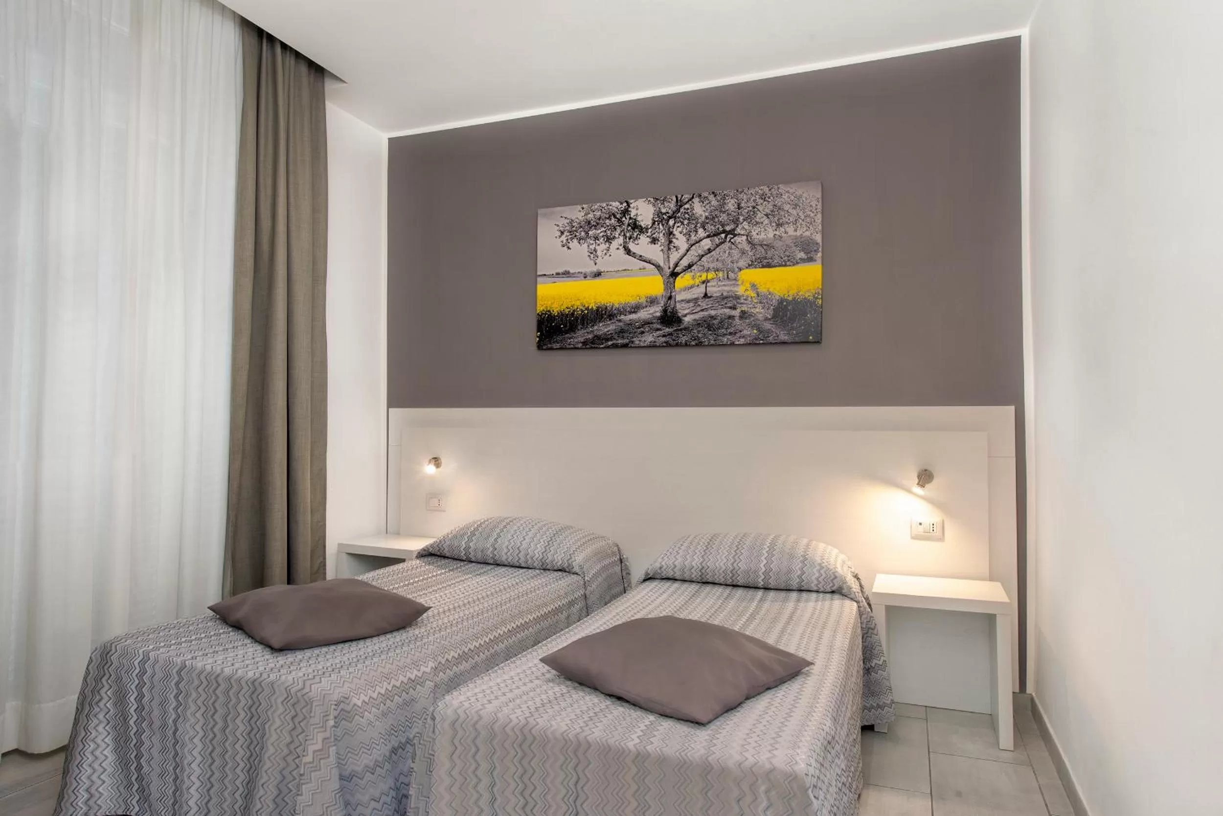 Bed in Hotel Assarotti