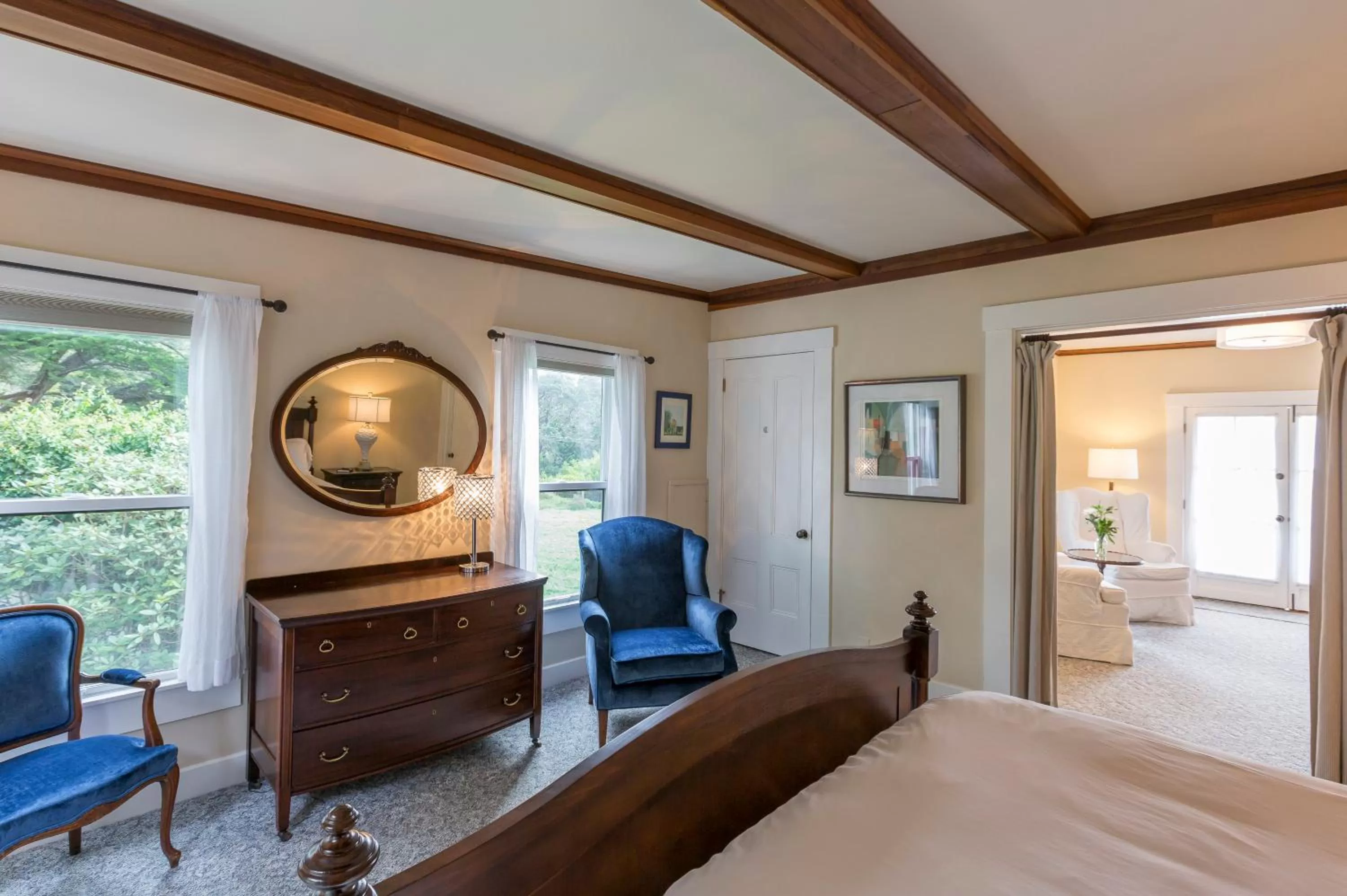 King Suite with Ocean View in SCP Mendocino Inn and Farm
