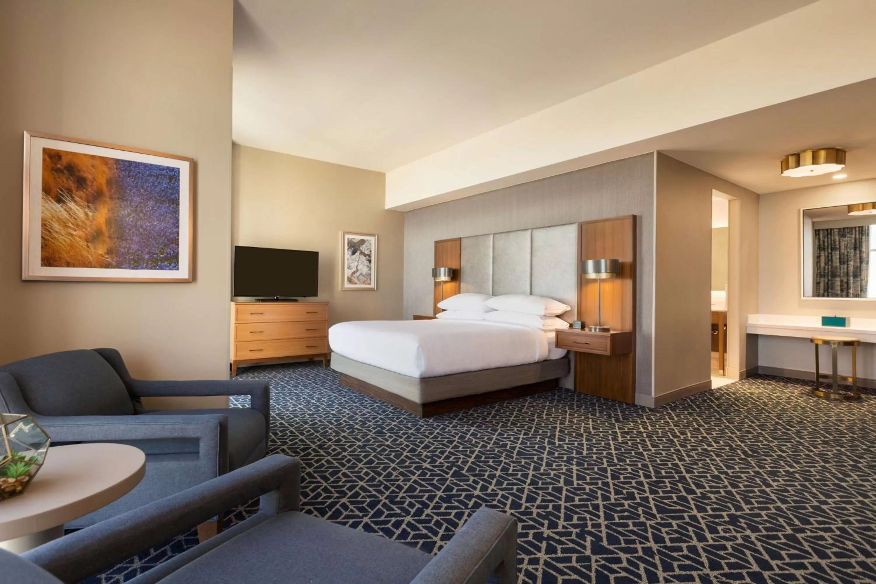 Premium Corner King Suite in Embassy Suites By Hilton Denton Convention Center