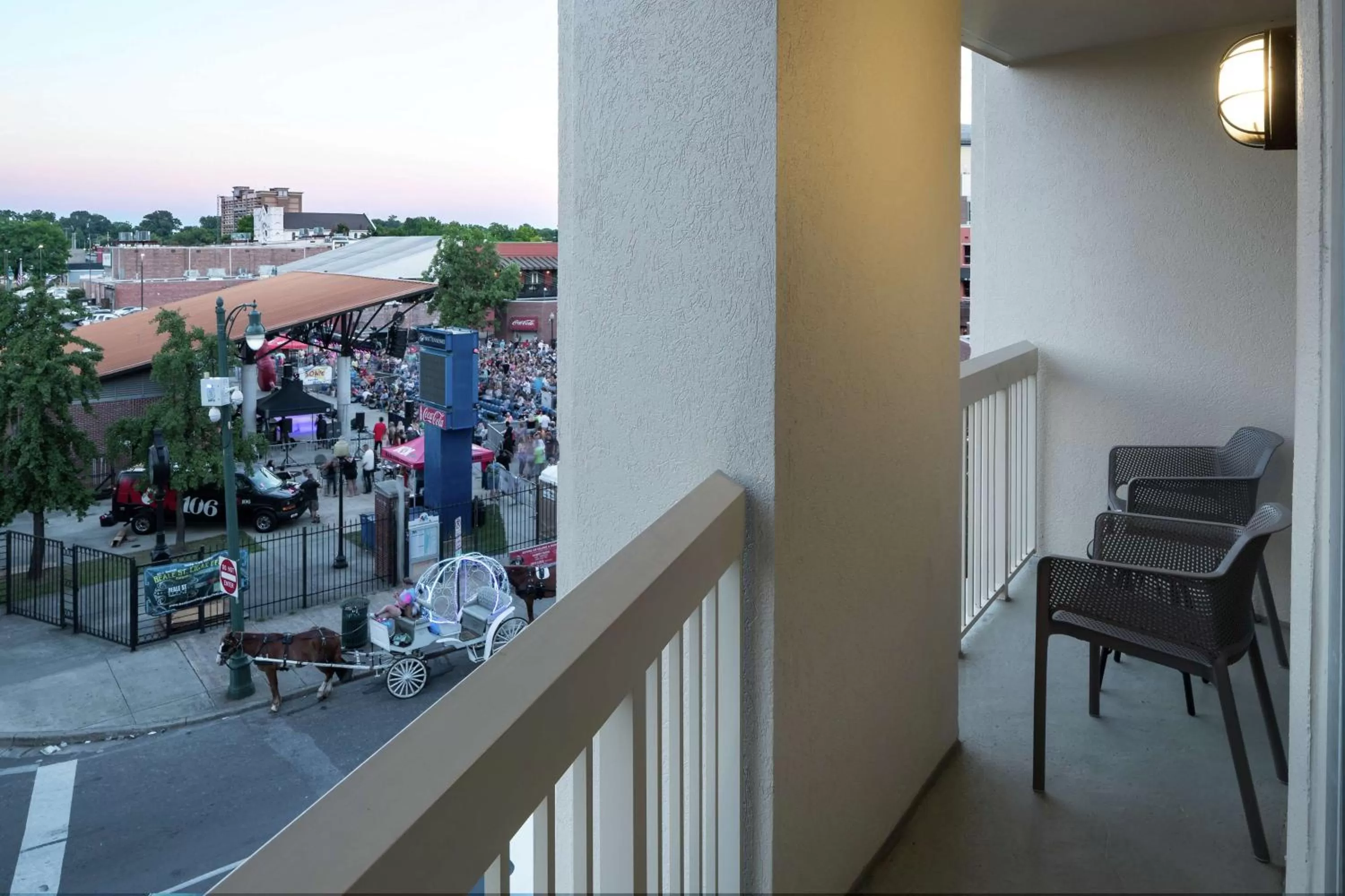 King Room with Balcony - Non-Smoking in Hampton Inn & Suites Memphis-Beale Street