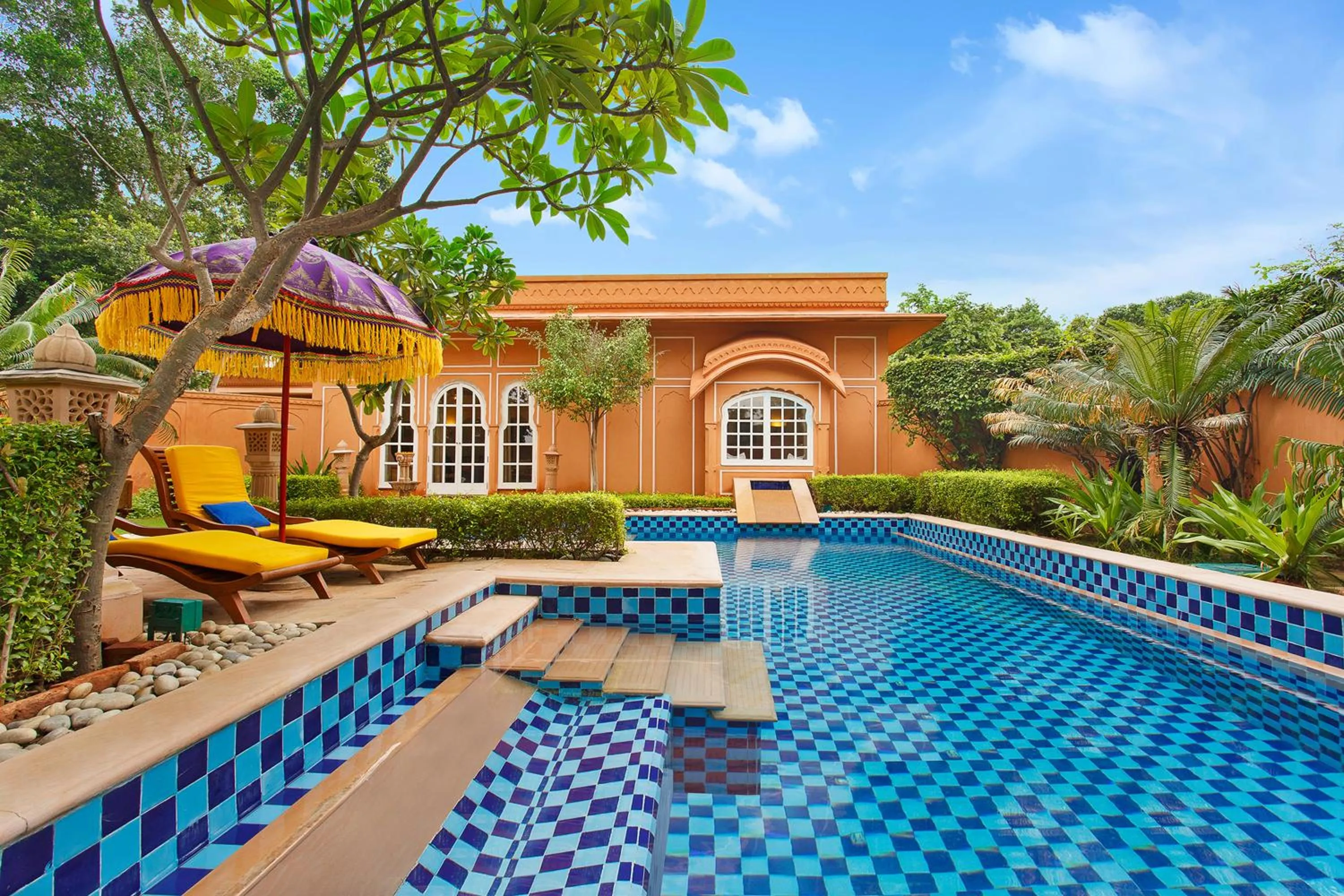 Luxury Villa with Private Pool And Two Way Airport Transfers in The Oberoi Rajvilas Jaipur