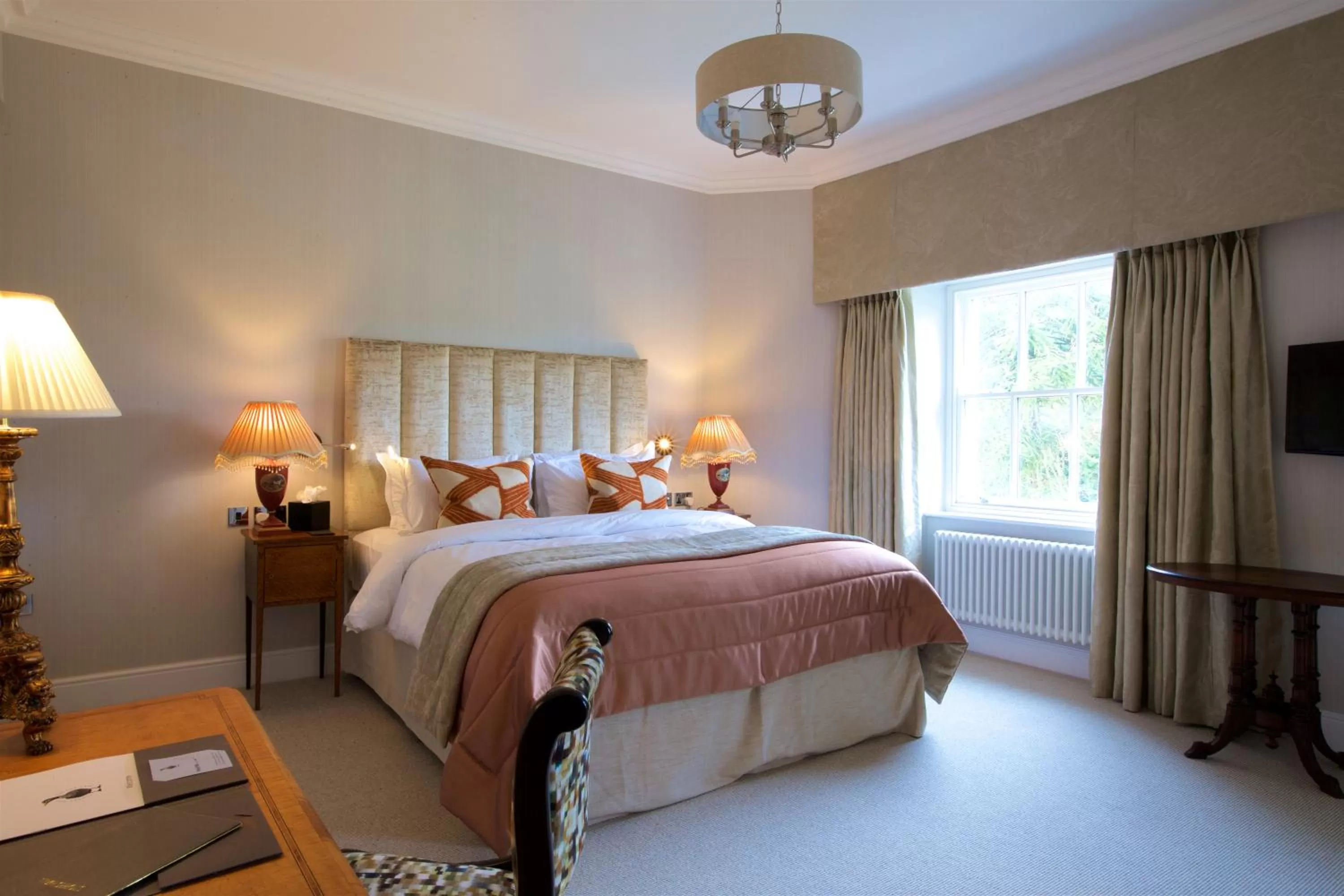 Superior Double Room with Lake View in Storrs Hall Hotel on the shore of Lake Windermere
