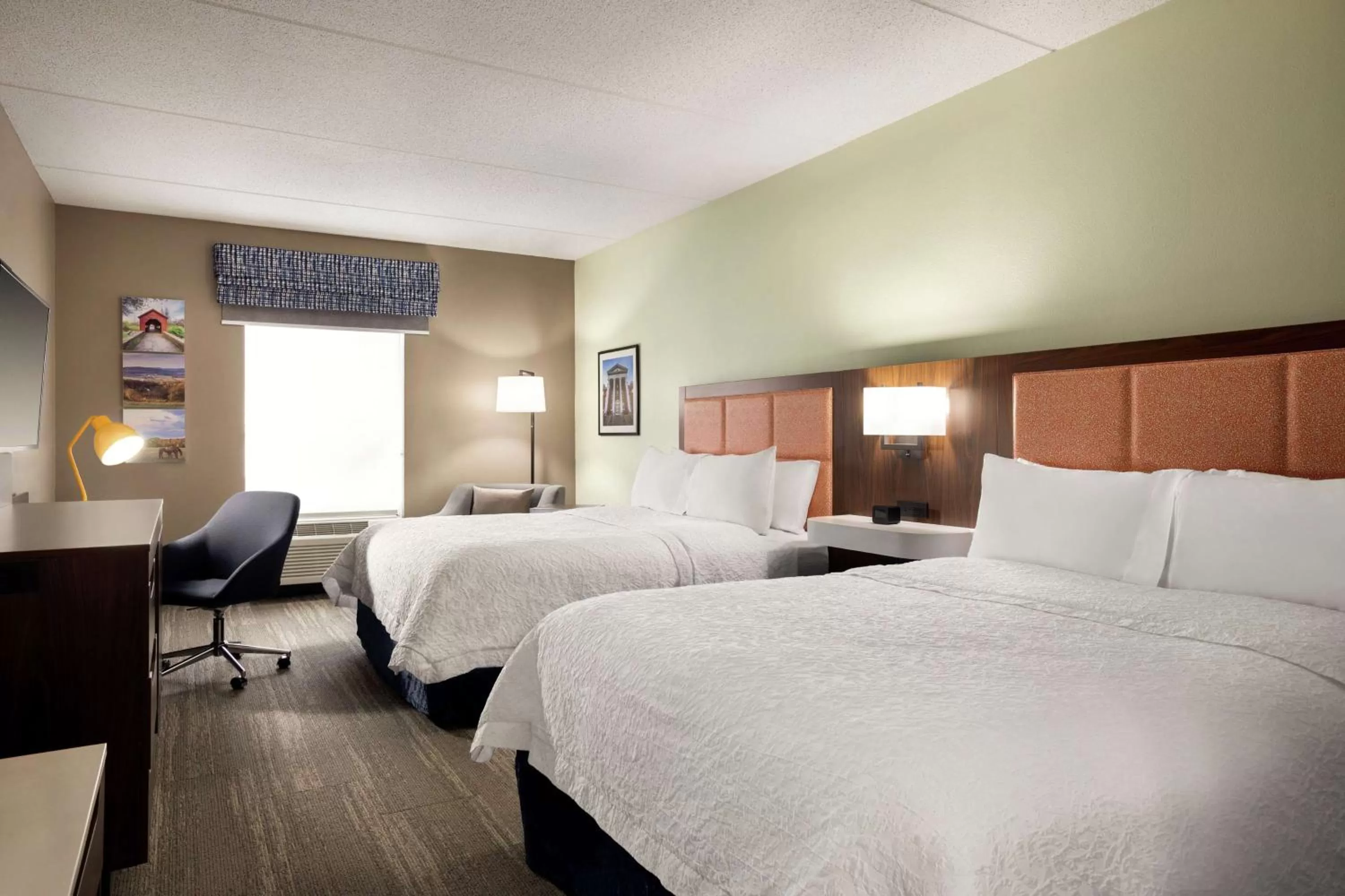 Queen Room with Two Queen Beds - Hearing Access/Non-Smoking in Hampton Inn & Suites Frederick/Fort Detrick