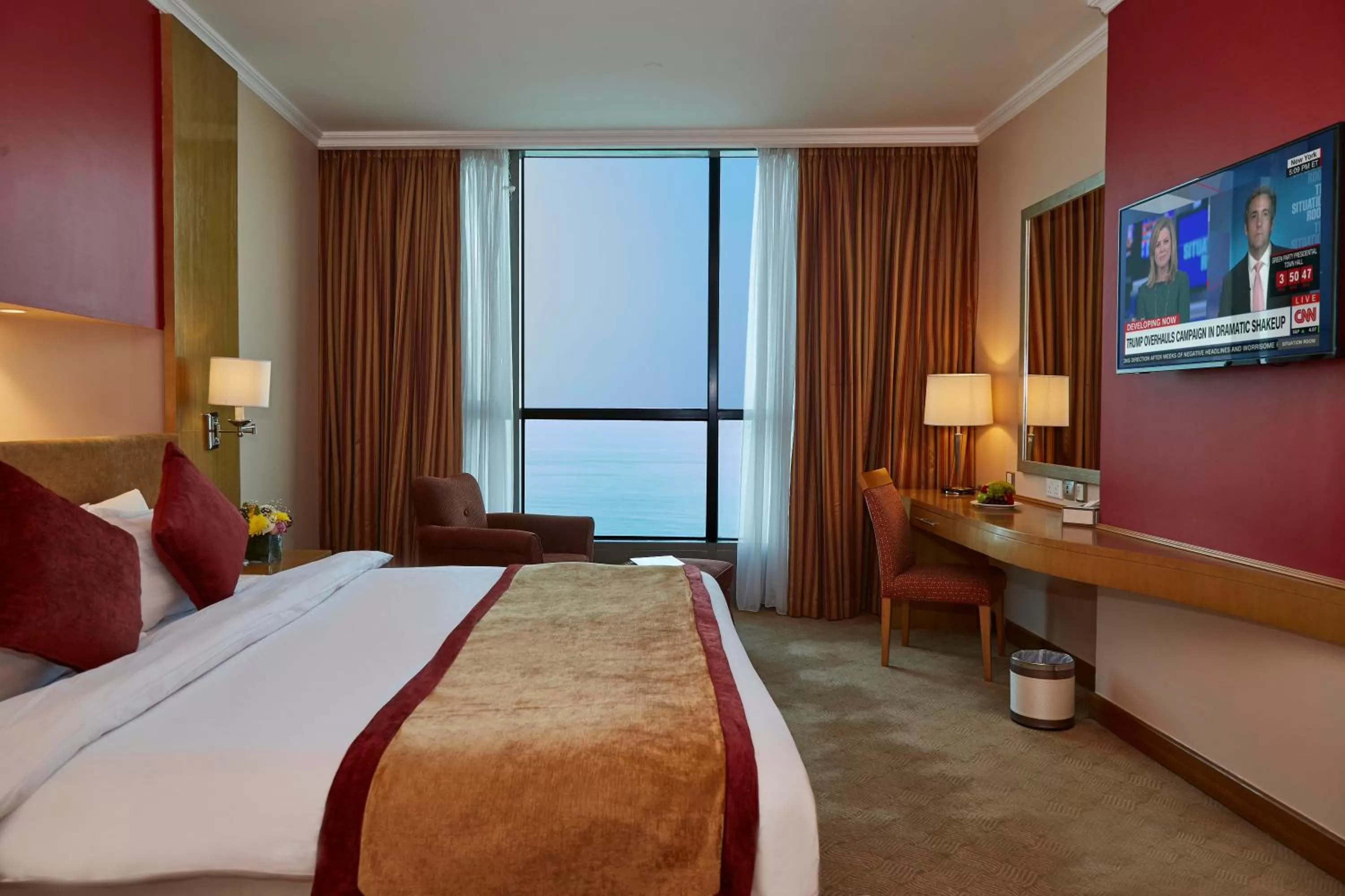 Deluxe King Room with Sea View in Kuwait Grand Hotel