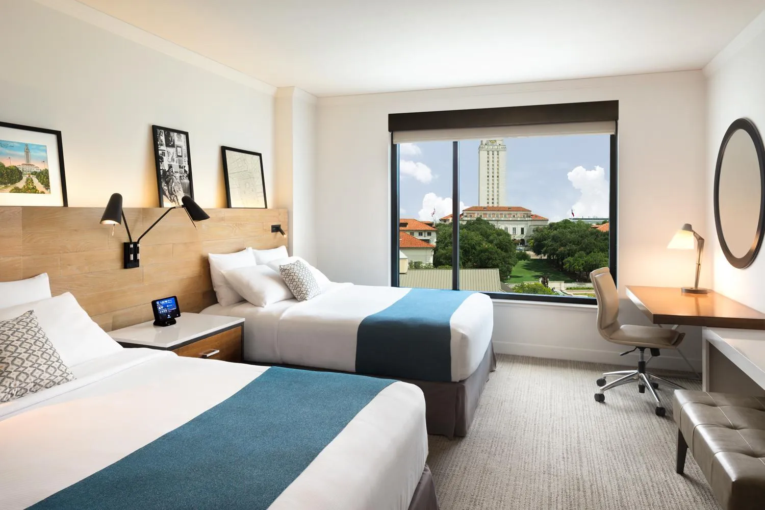 Two Queen Room with Tower View in AT&T Hotel & Conference Center