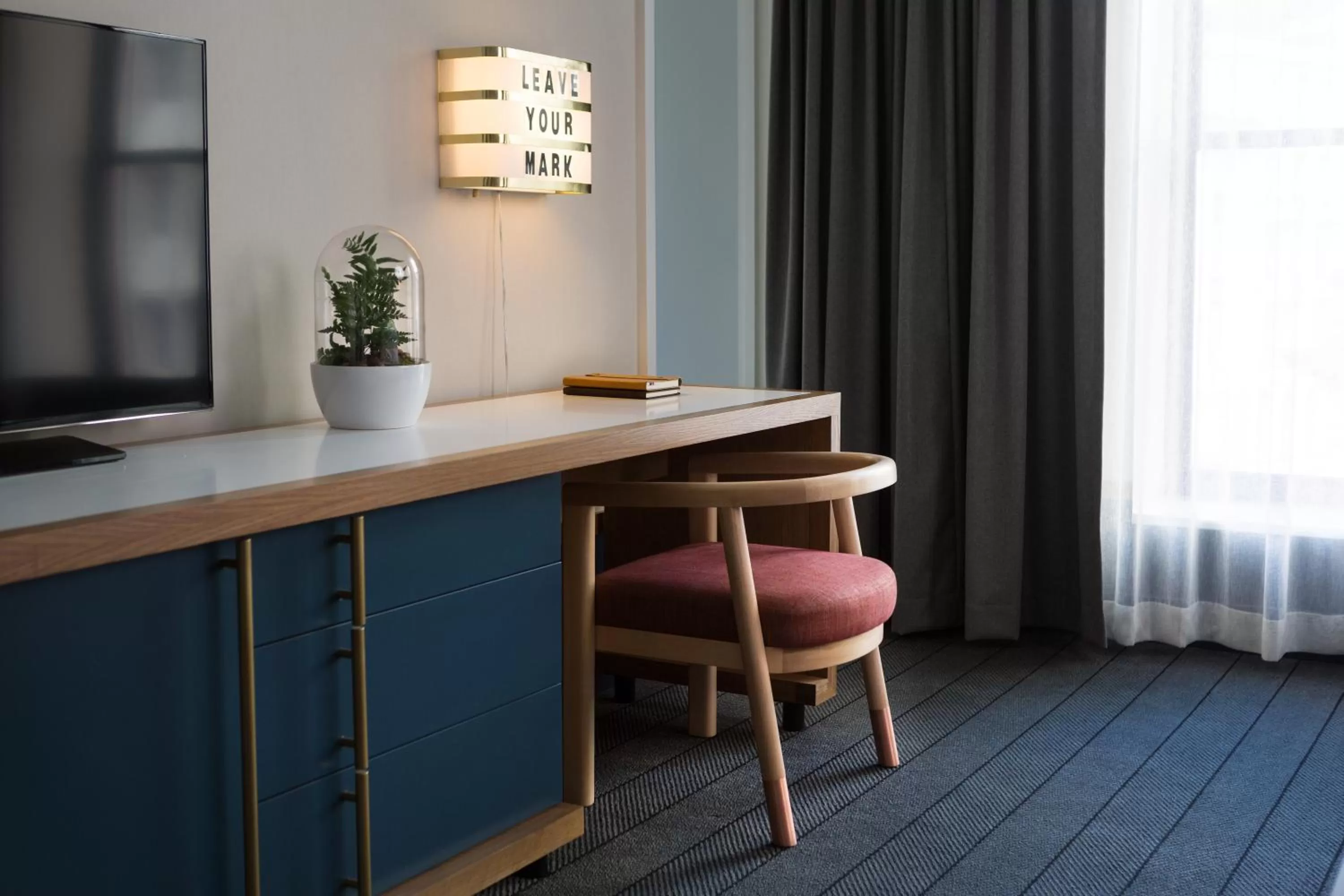 King Room with Mobility Accessible Roll-In Shower in Kimpton Schofield Hotel by IHG