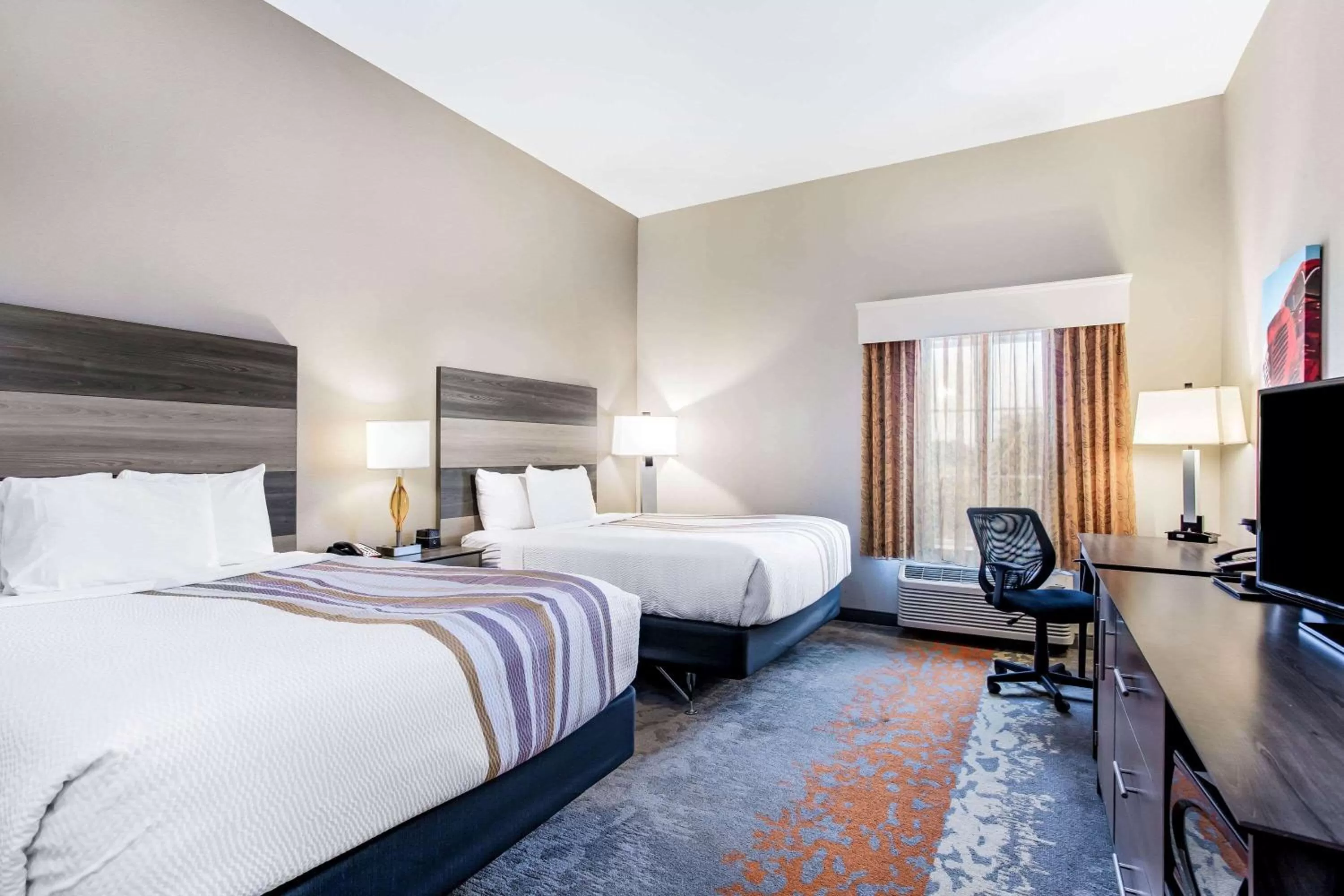 Queen Room with Two Queen Beds and Bath Tub - Mobility/Hearing Accessible - Non-Smoking in La Quinta by Wyndham Andrews