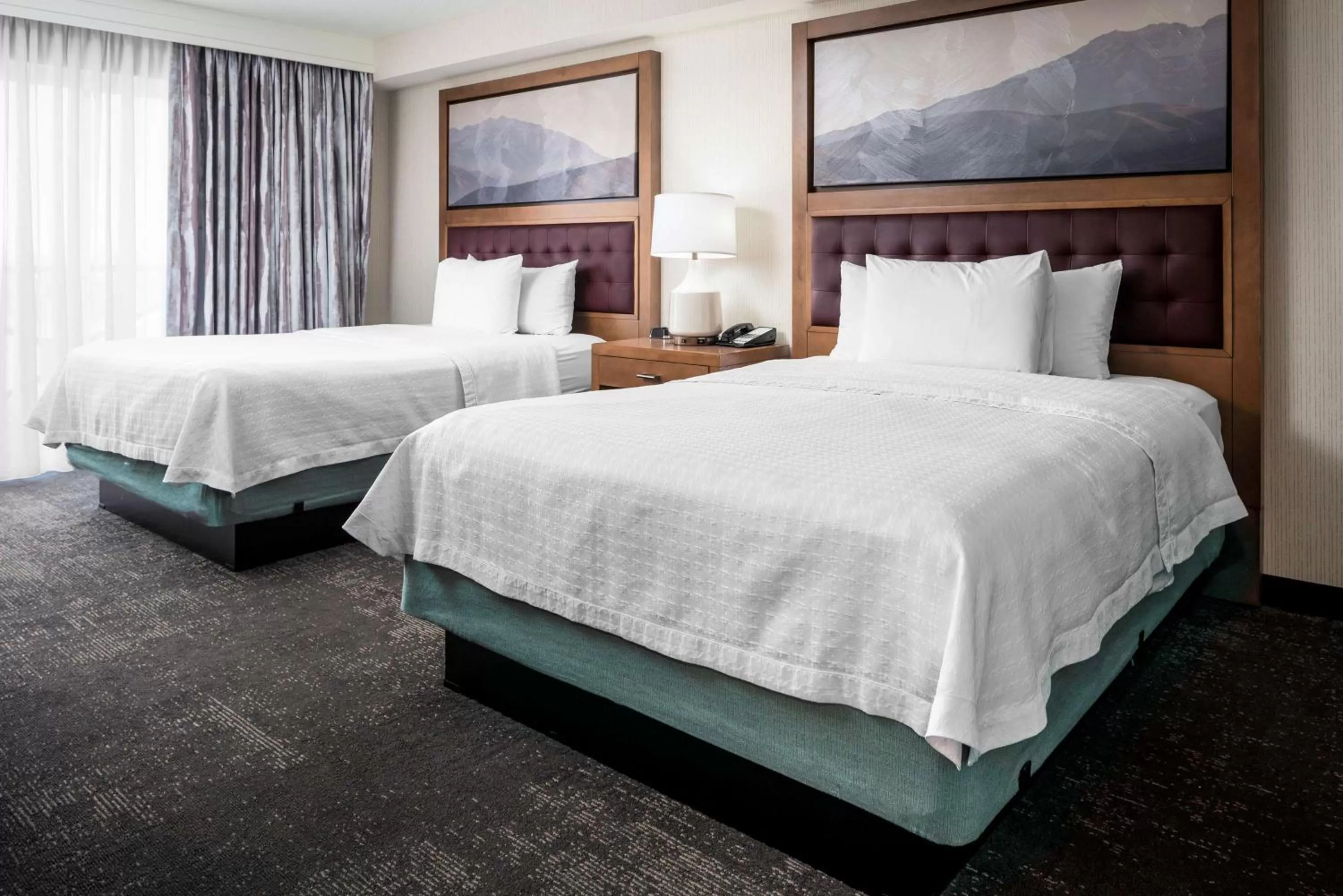 One-Bedroom Queen Suite with Two Queen Beds in Homewood Suites by Hilton Salt Lake City Downtown
