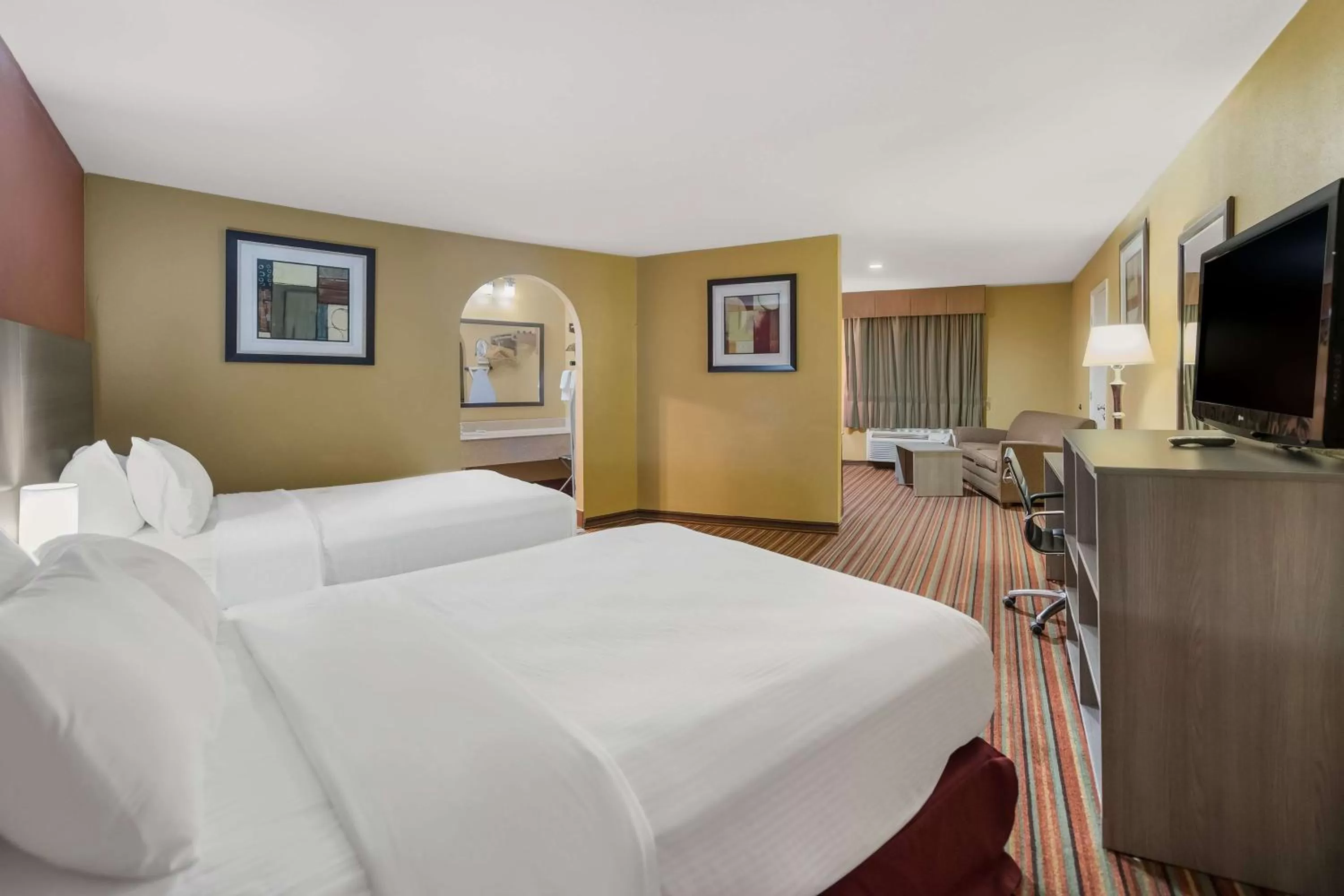 Family Suite with Two Queen Beds and Sofa Bed - Non-Smoking in SureStay Hotel by Best Western Mt Pleasant