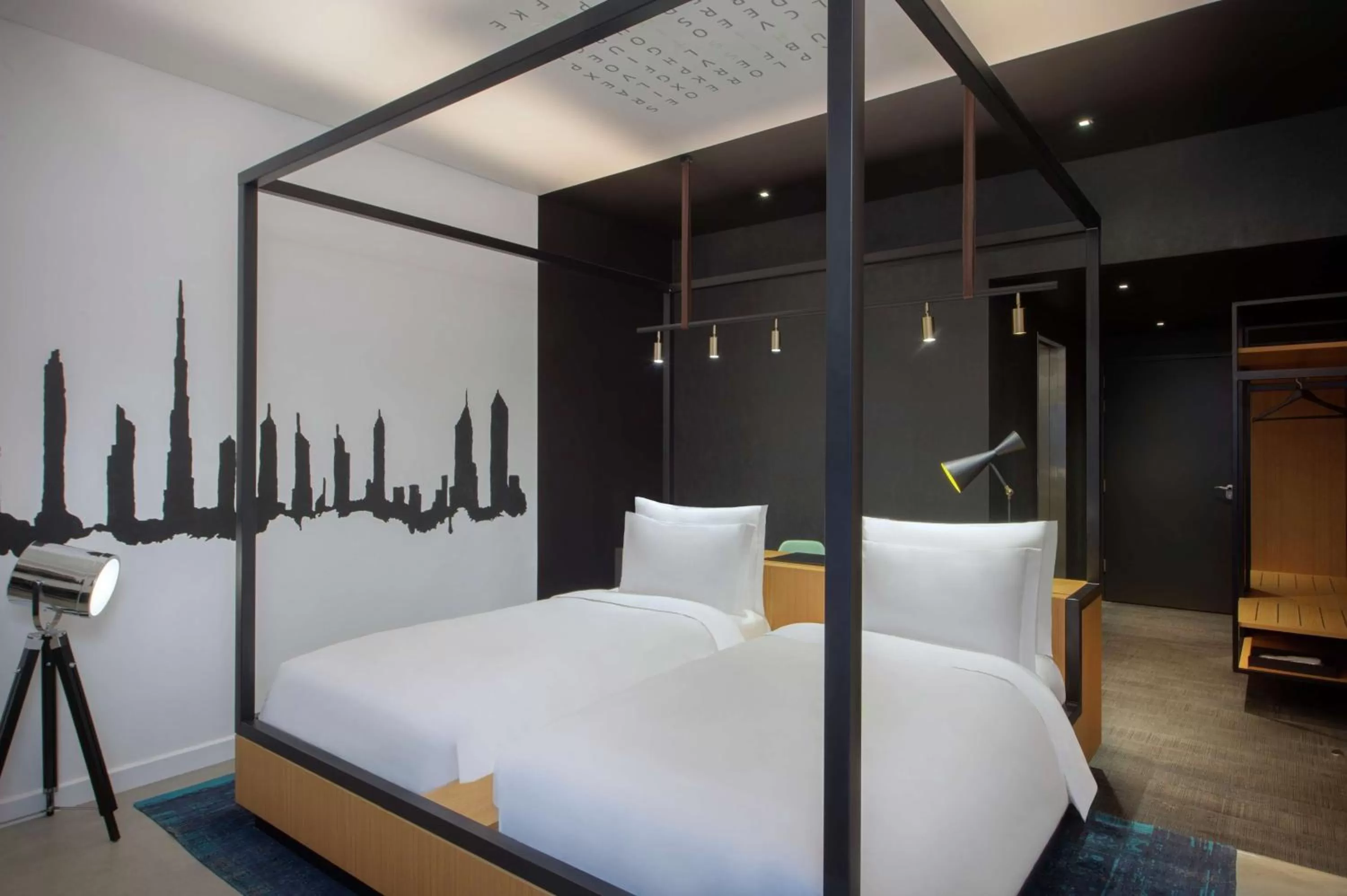 Twin Room with City View in Canopy by Hilton Dubai Al Seef