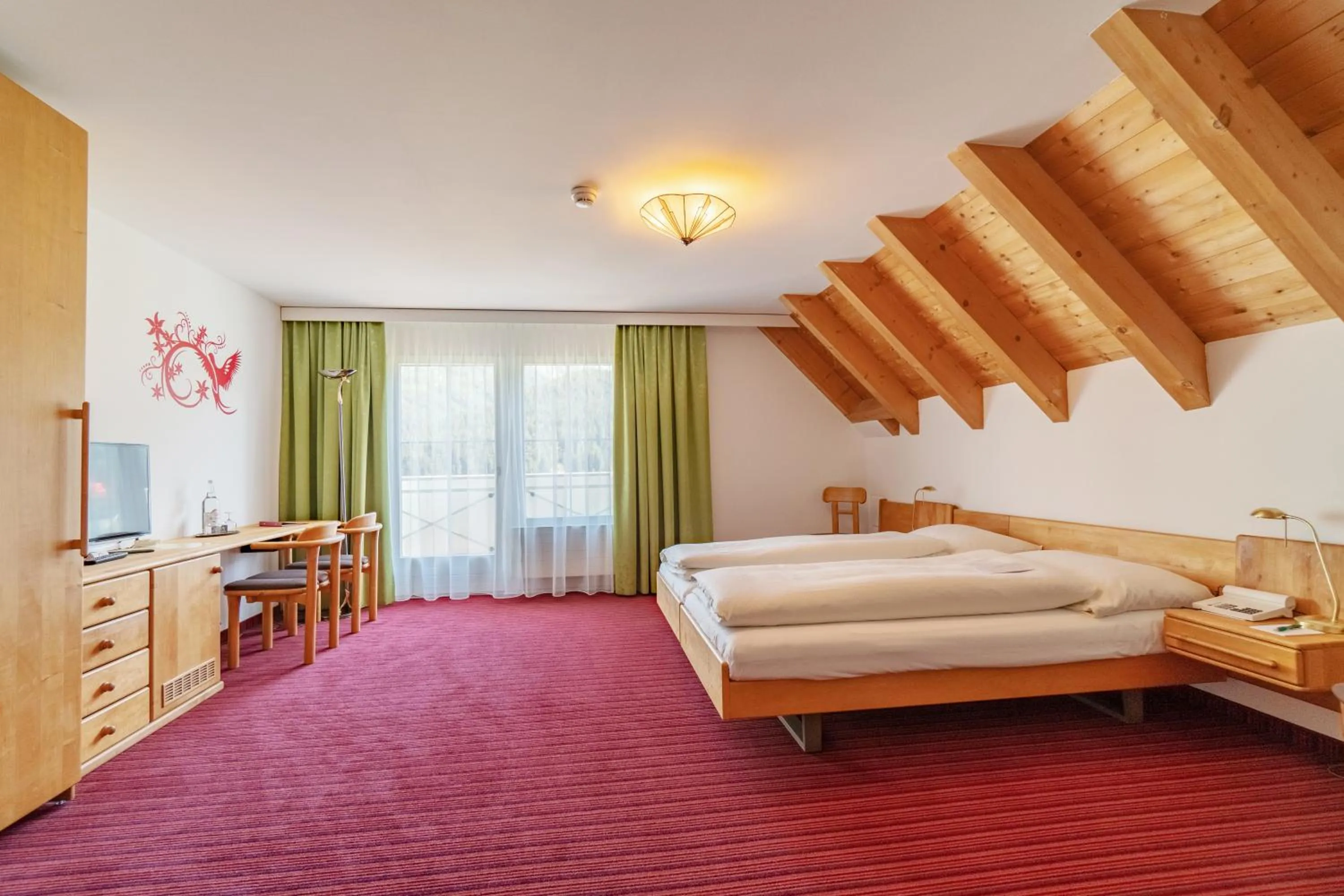 Deluxe Double Room with Balcony in Typically Swiss Hotel Altana