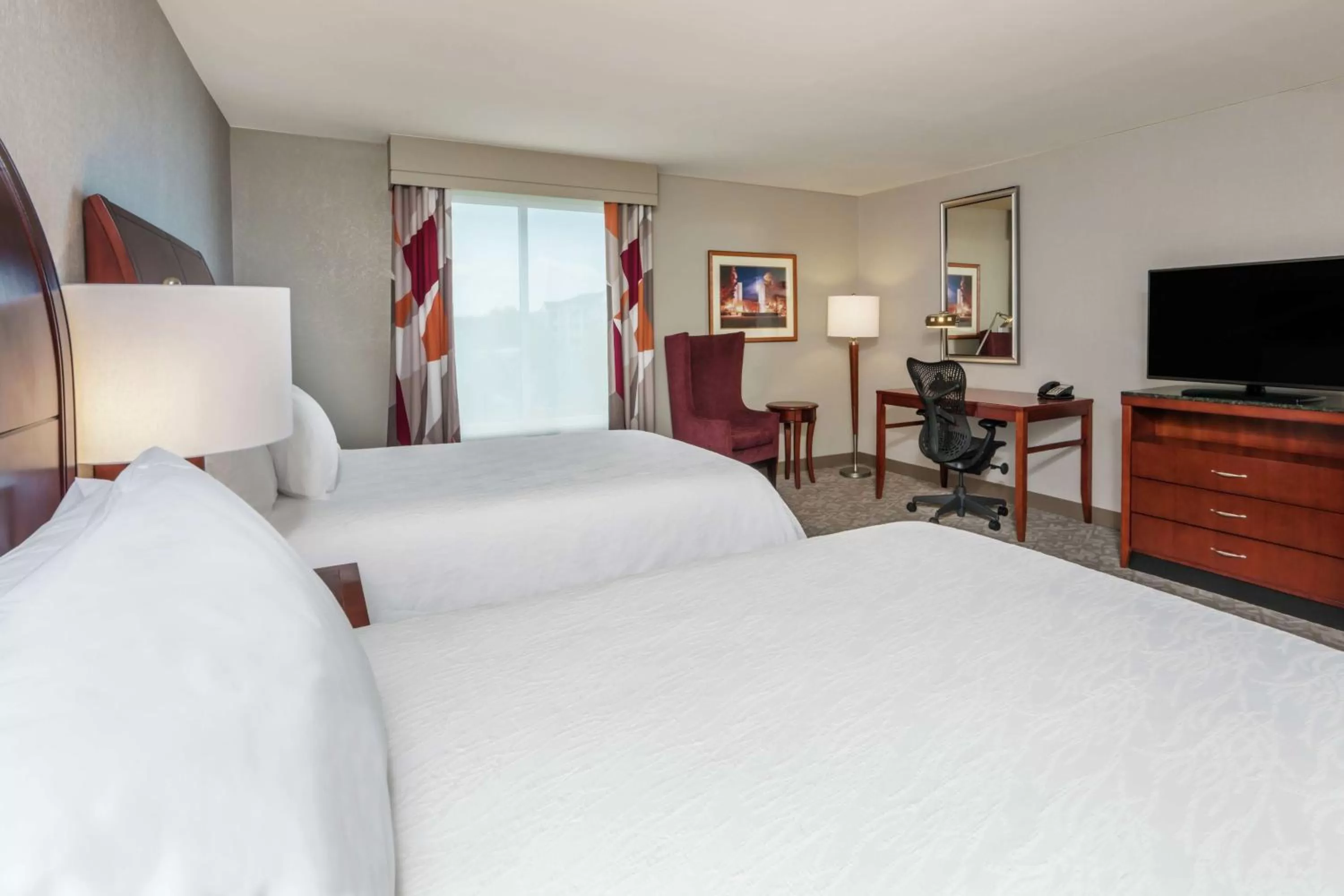 Queen Room with Two Queen Beds - Mobility and Hearing Access in Hilton Garden Inn Blacksburg University