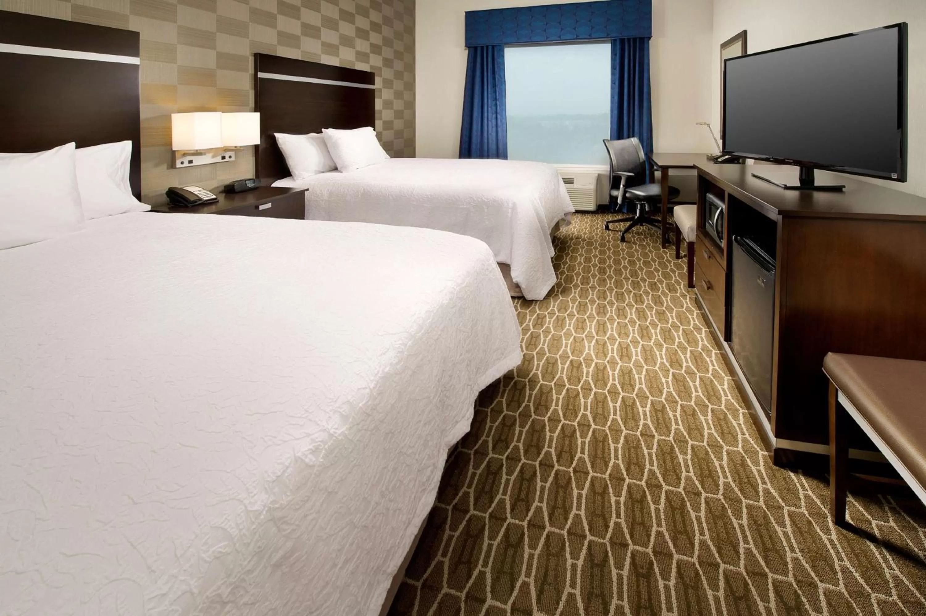 Queen Room with Two Queen Beds - Hearing Access/Non-Smoking in Hampton Inn and Suites Washington DC North/Gaithersburg