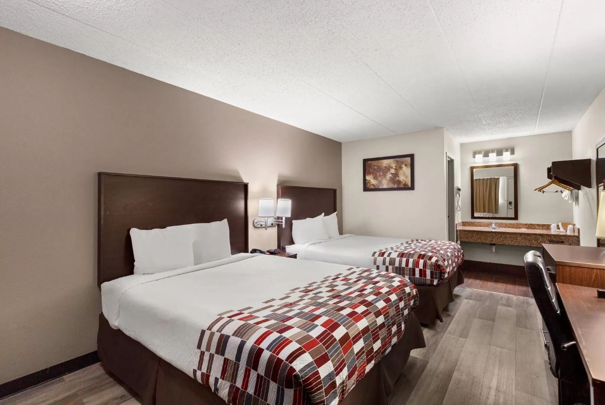 Standard Room with Two Queen Beds Non-Smoking in Red Roof Inn Springfield, IL