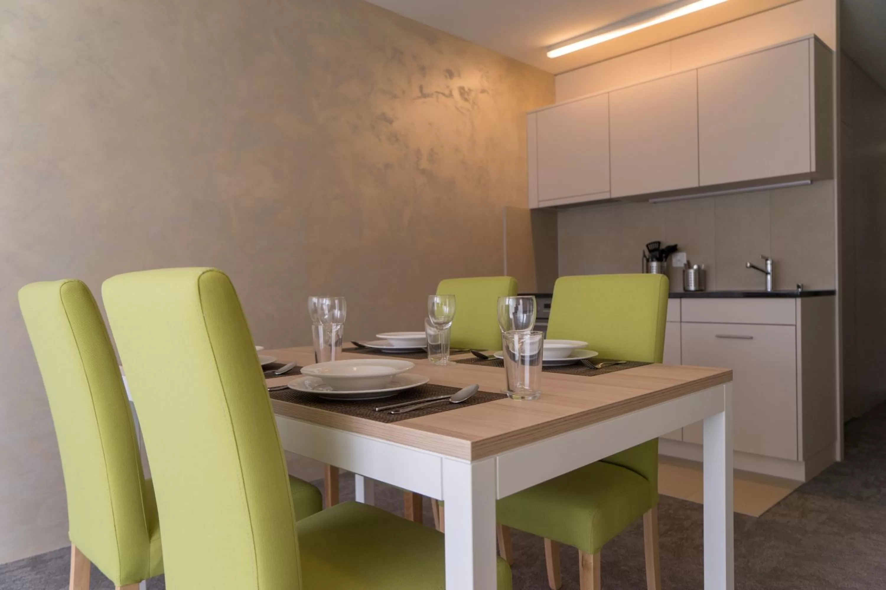 Kitchen or kitchenette in wohnMOTEL - Hinterforst