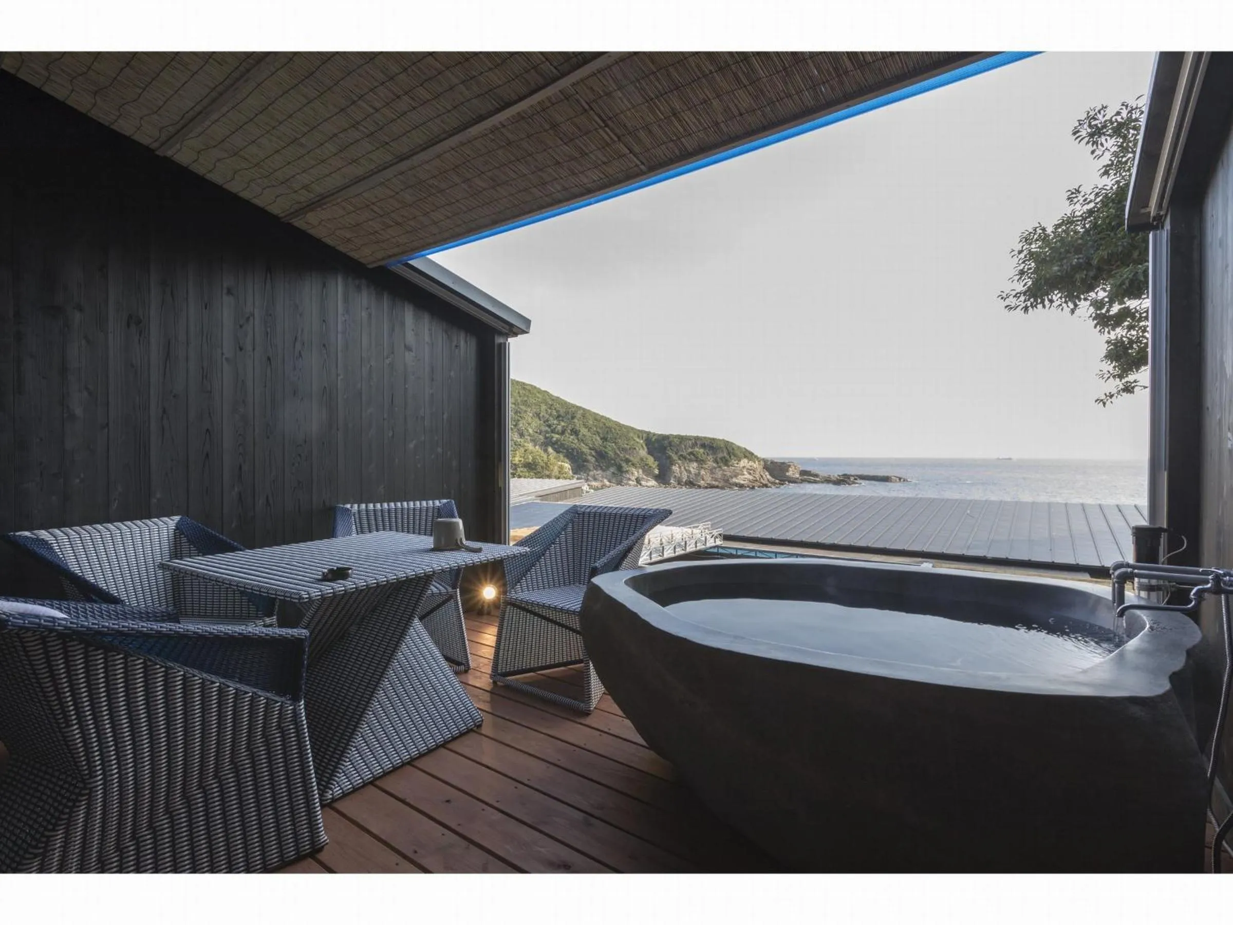 Japanese-Style Corner Room with Open-Air Bath and Sea View - Upper Floor in XYZ Private Spa and Seaside Resort